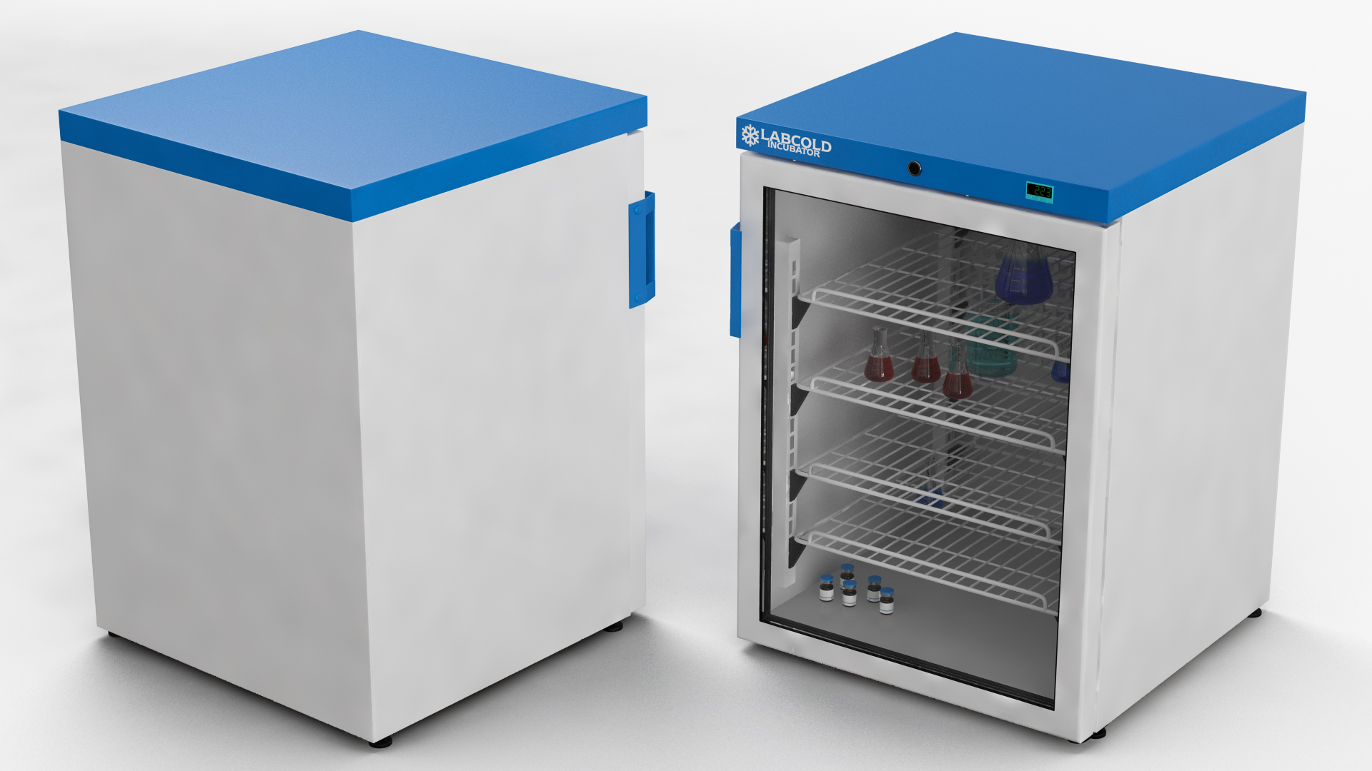 3D Labcold Incubator 150L with Flask model