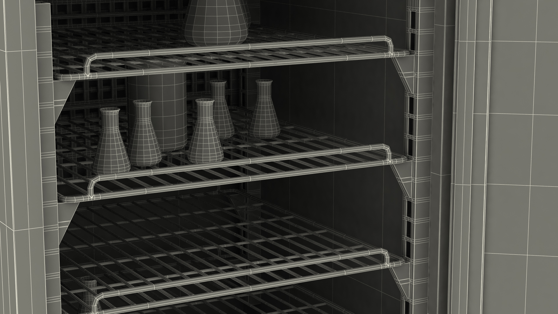 3D Labcold Incubator 150L with Flask model