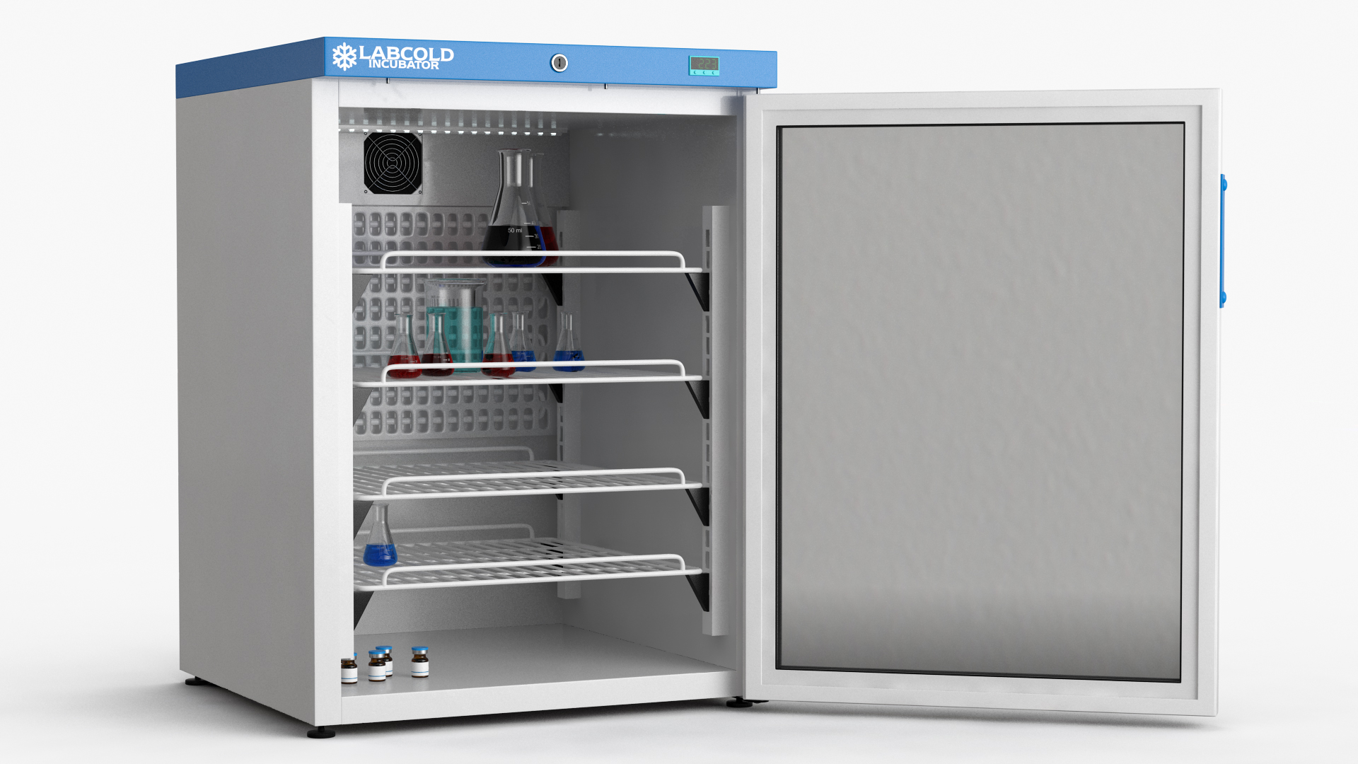 3D Labcold Incubator 150L with Flask model