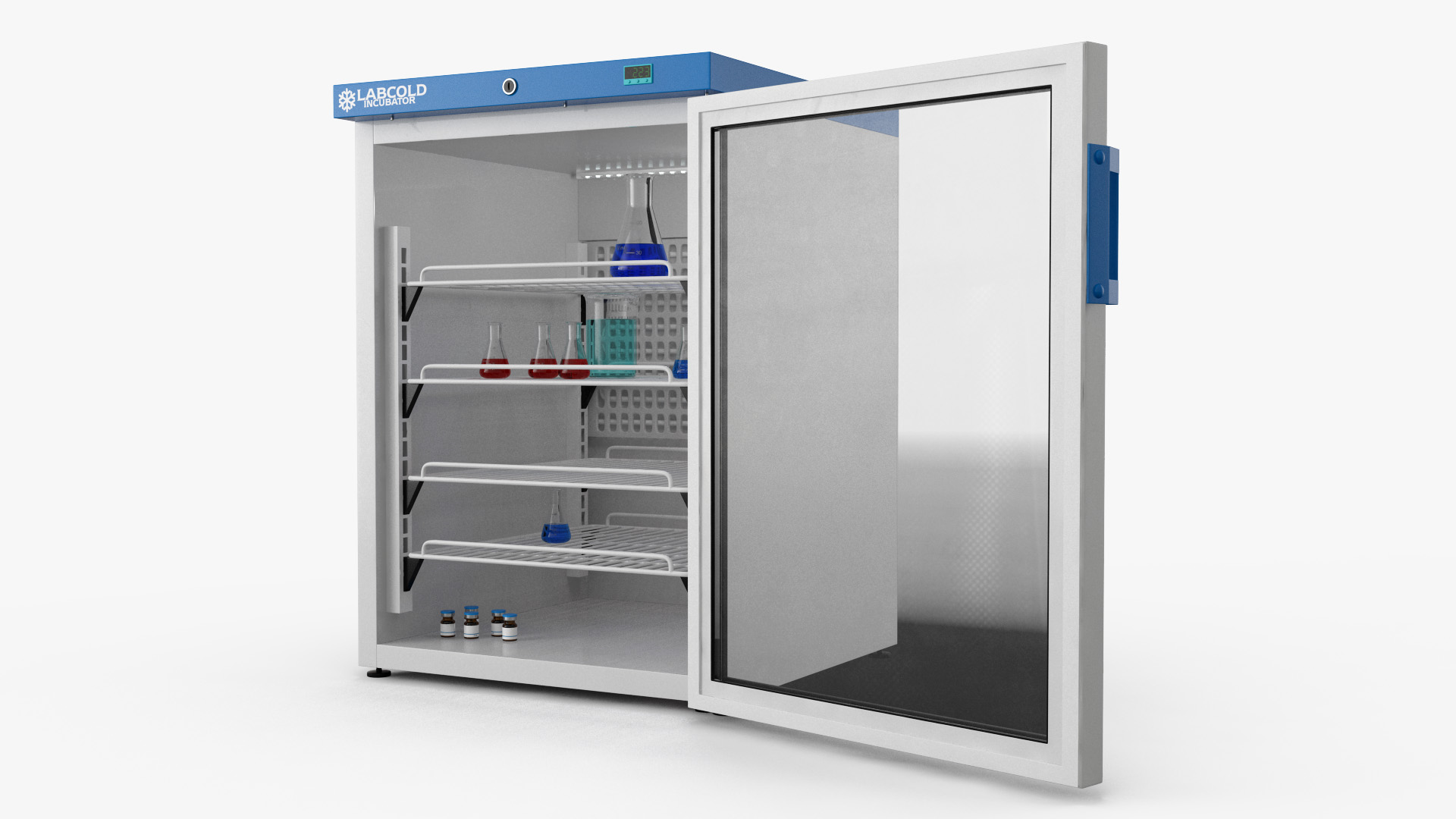 3D Labcold Incubator 150L with Flask model