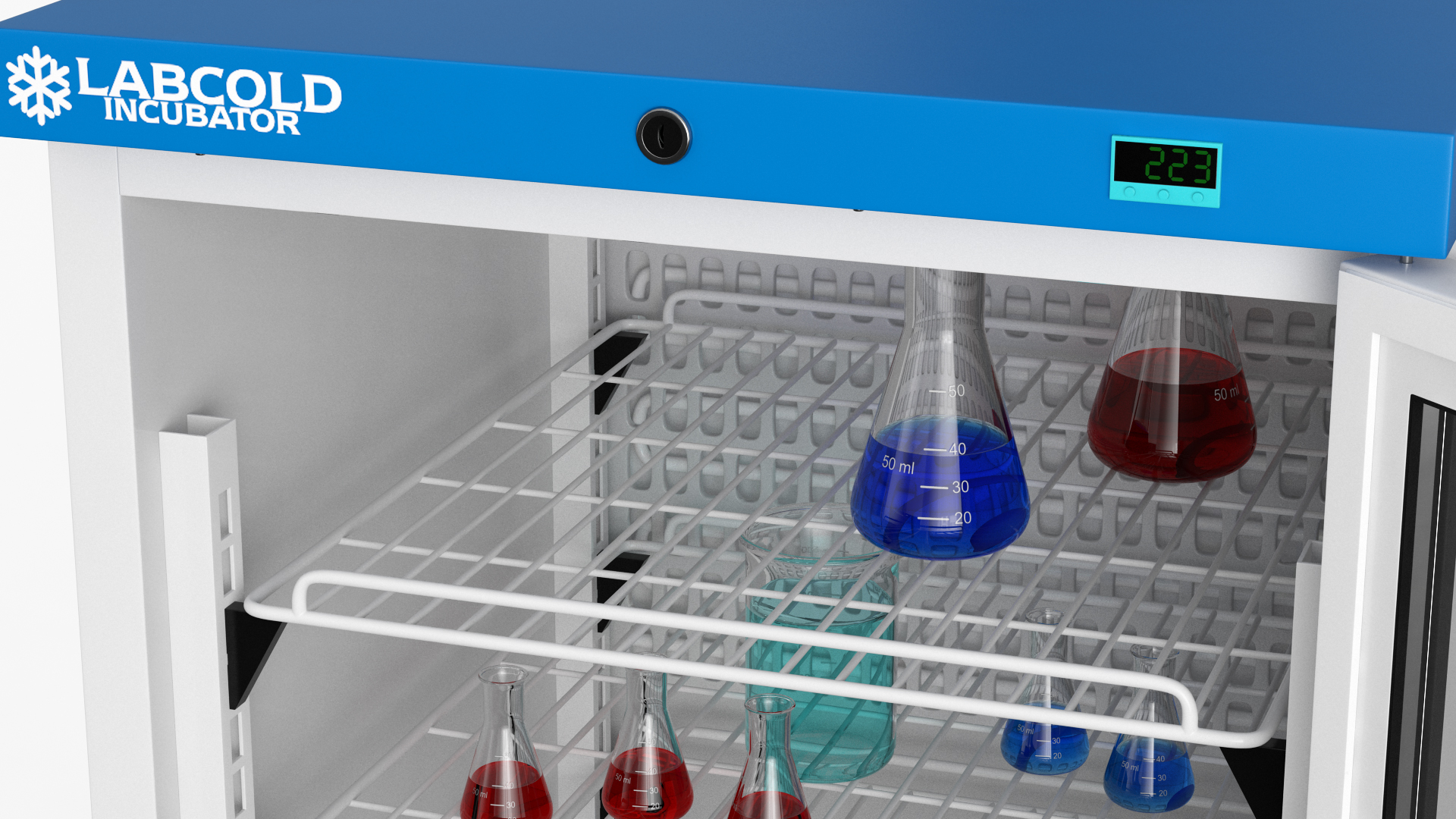 3D Labcold Incubator 150L with Flask model