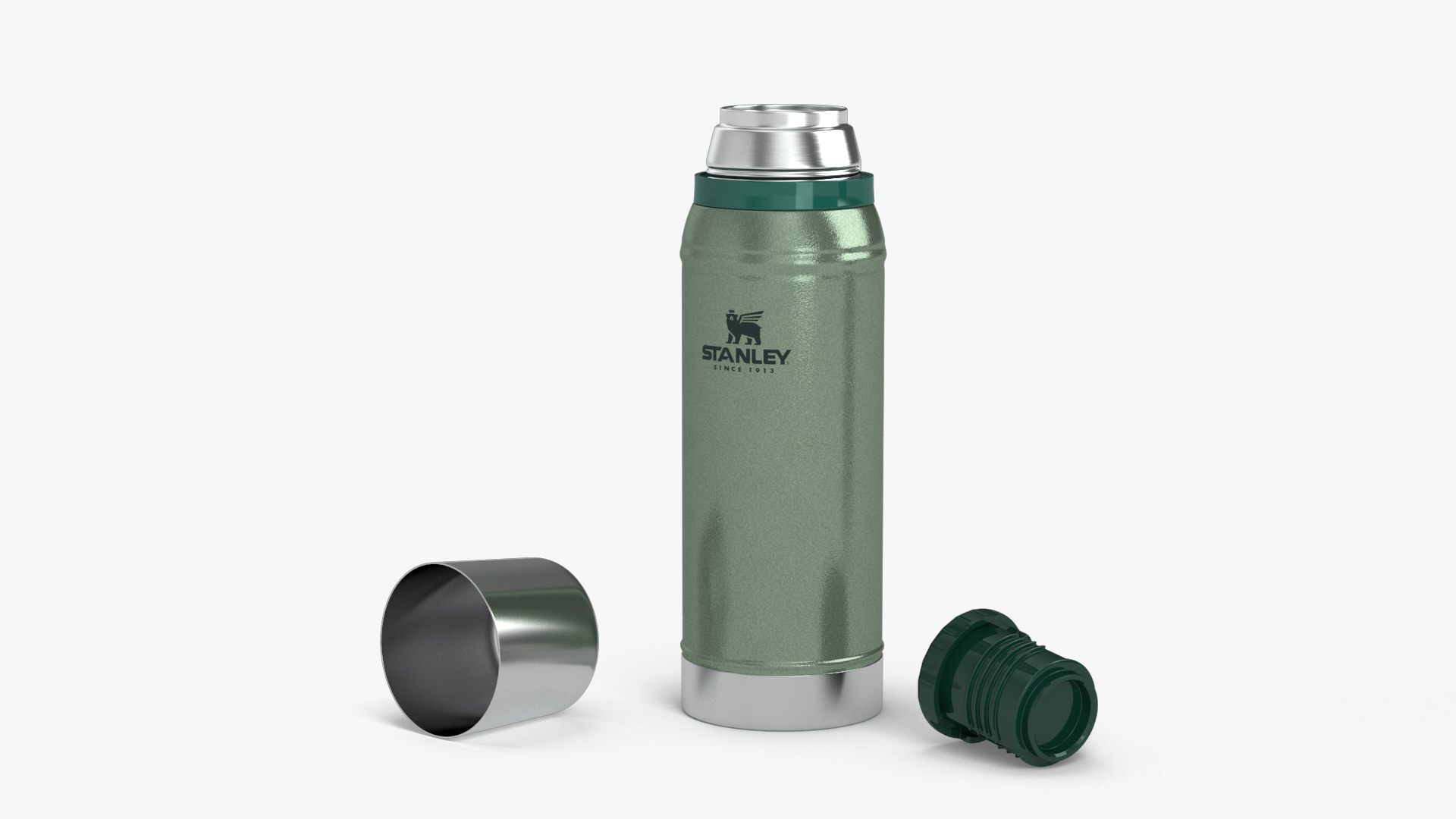 Stanley Adventure Vacuum Bottle Green 3D