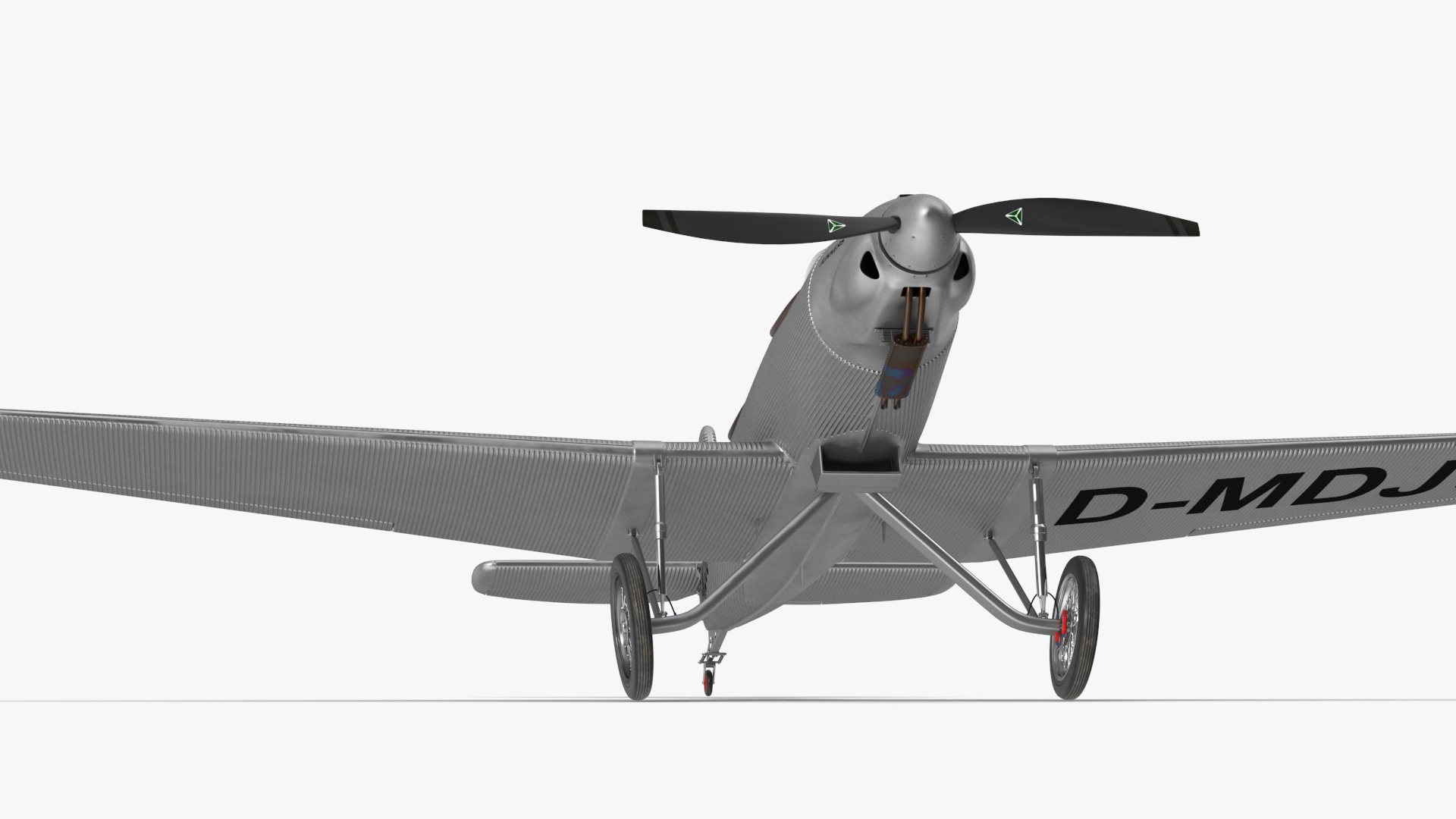Vintage Sport Plane Junkers A-50 Junior 3D model