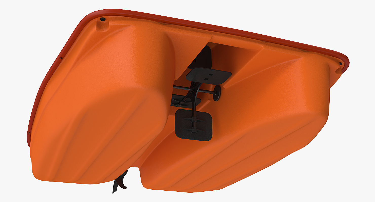 3D model Pontoon Wharf with Pedal Boats