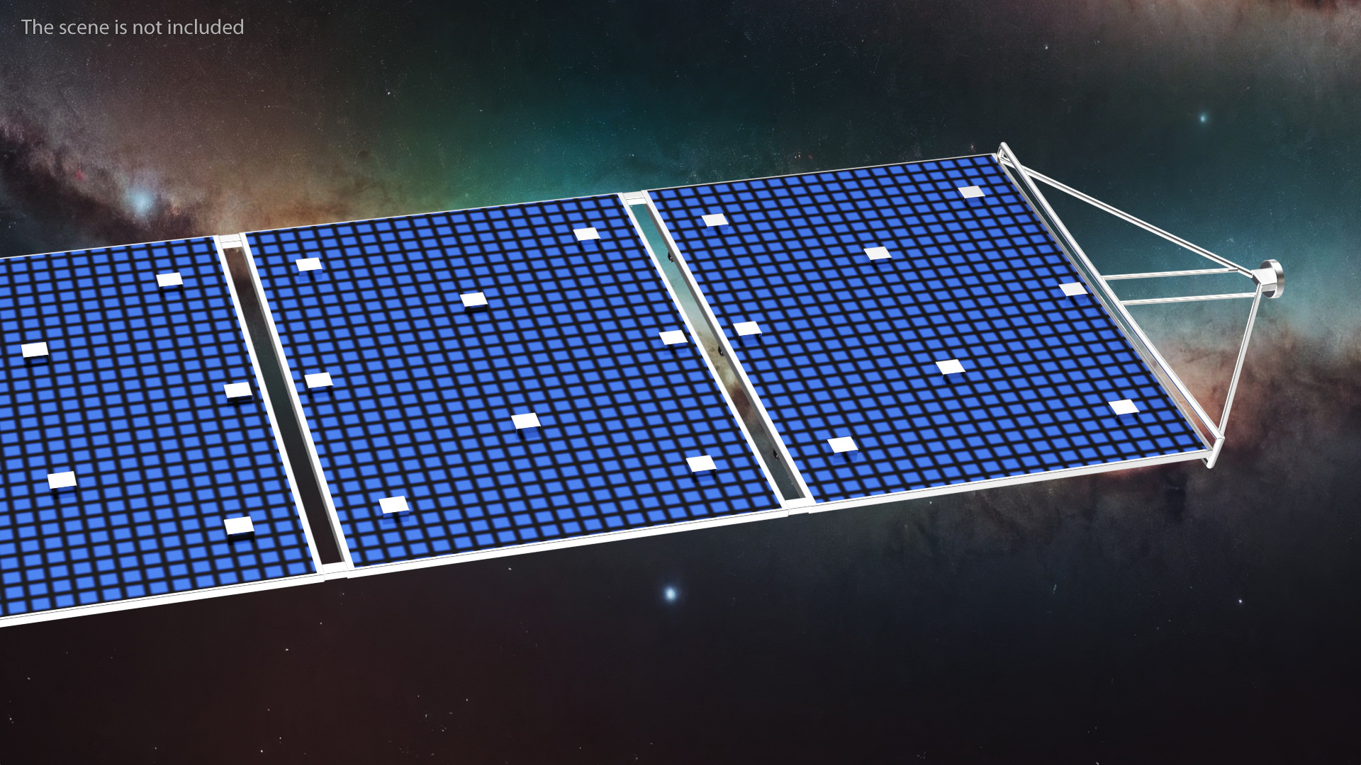 Satellite Solar Panel Array 3D