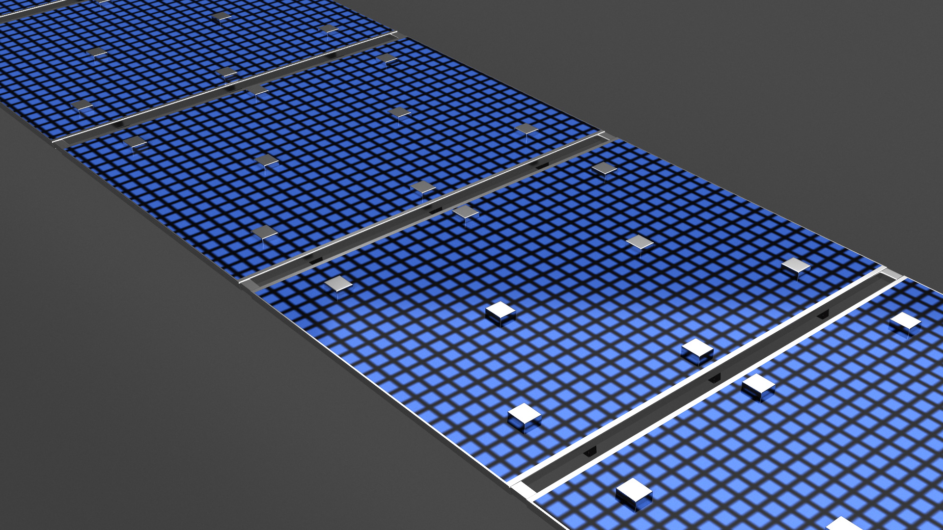 Satellite Solar Panel Array 3D