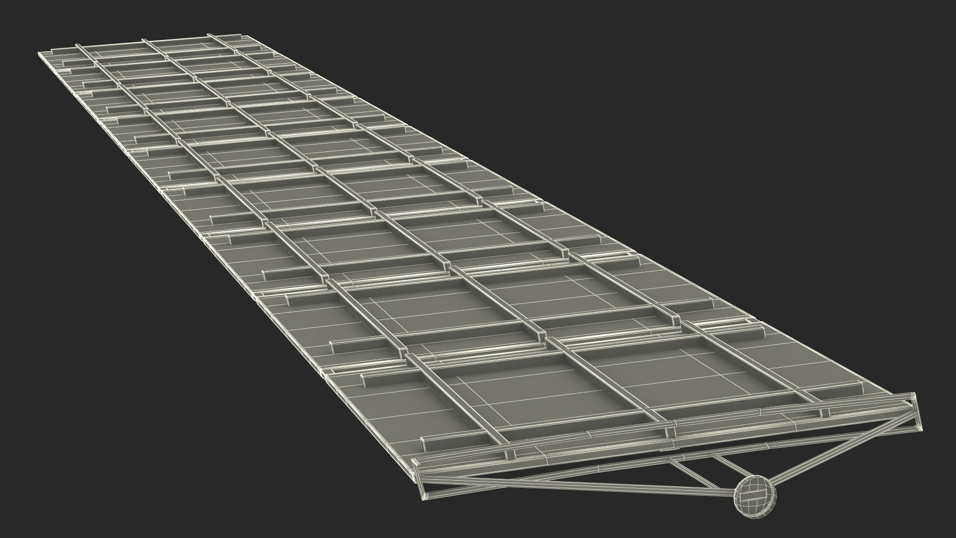 Satellite Solar Panel Array 3D