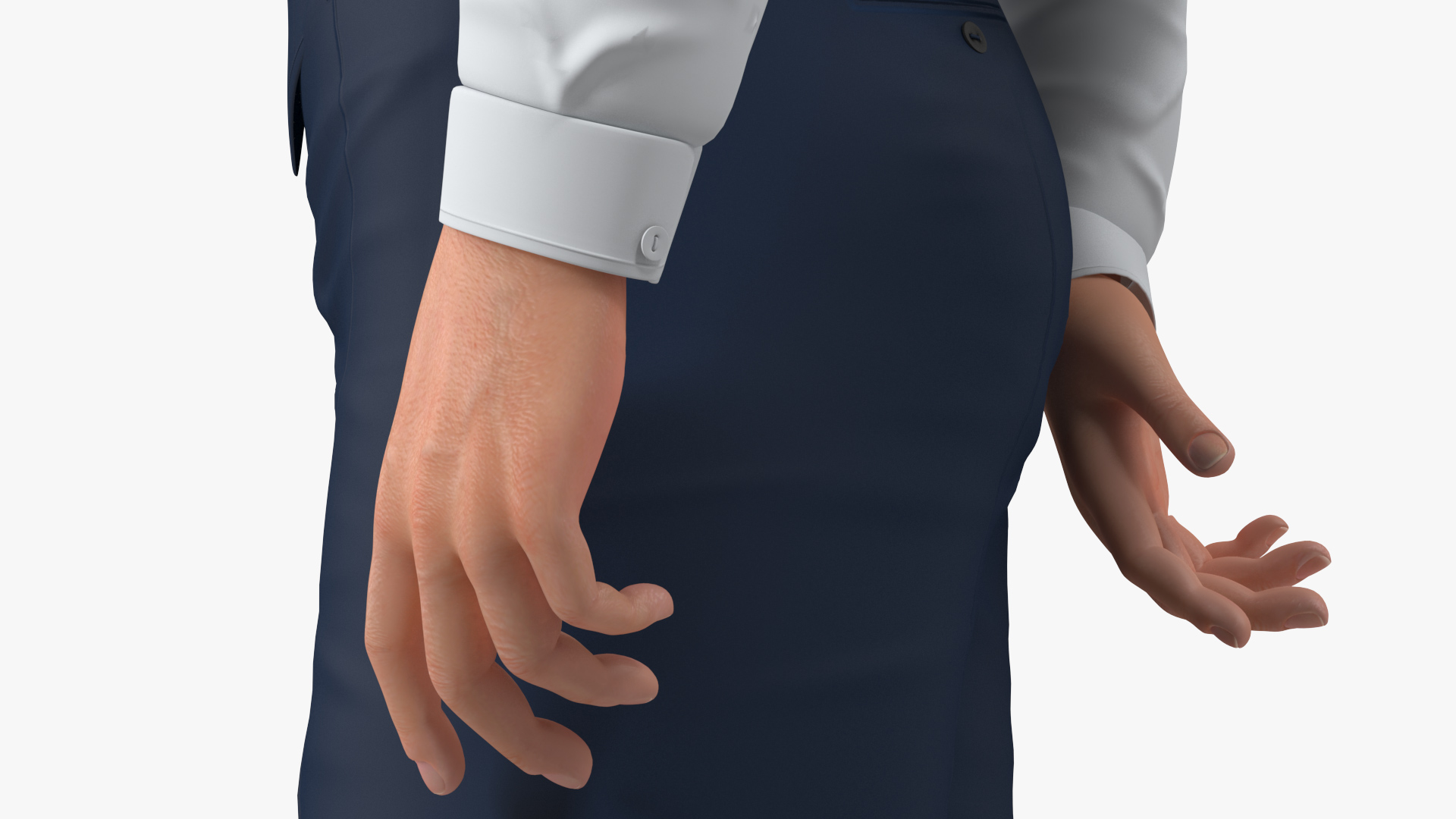 3D model Teenage Boy School Clothes Standing Pose