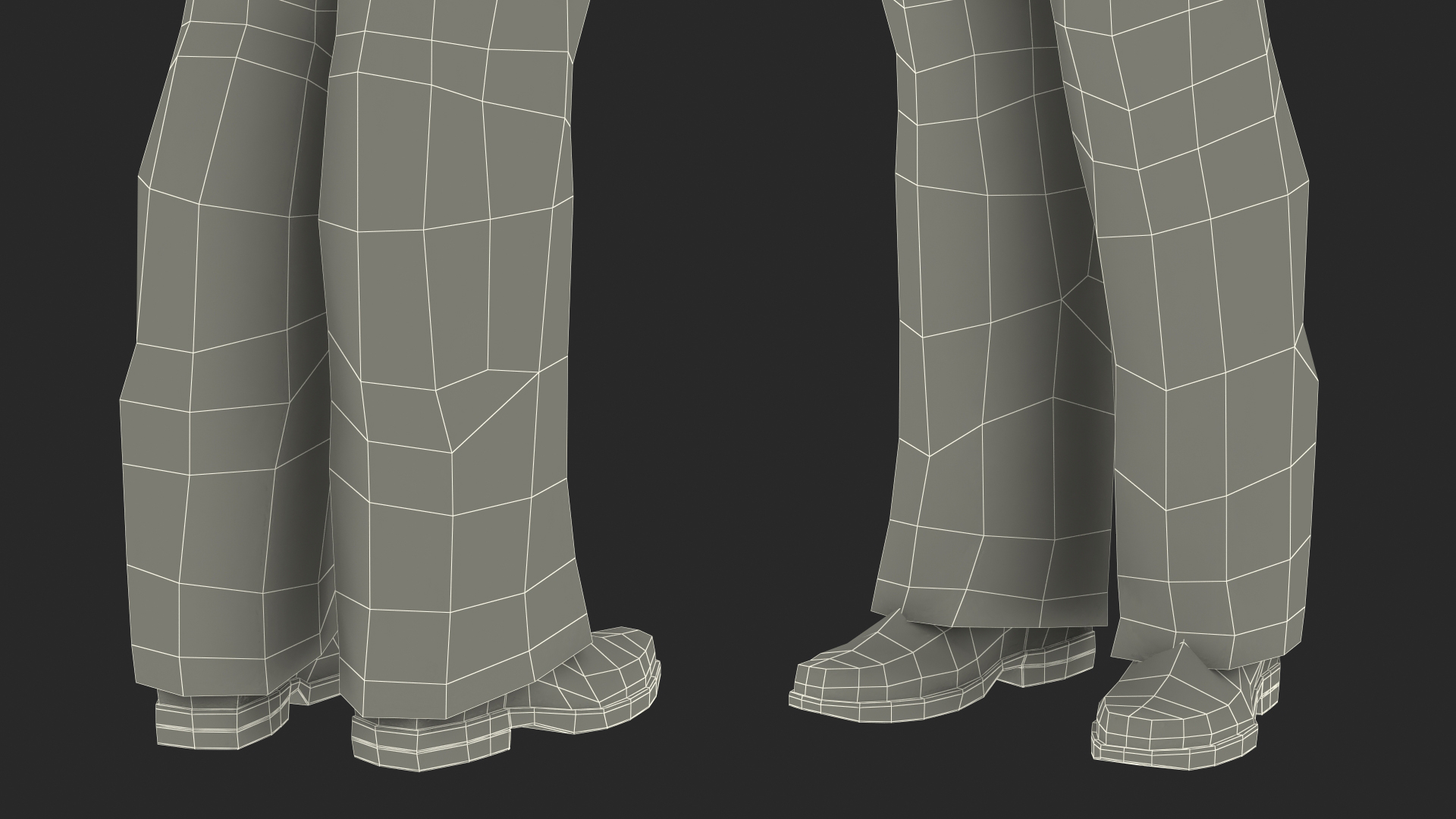 3D model Teenage Boy School Clothes Standing Pose