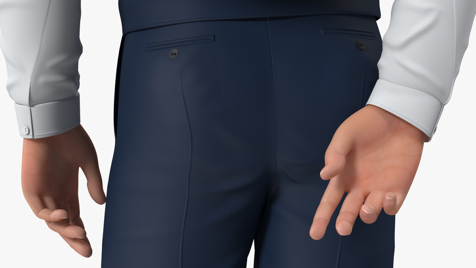 3D model Teenage Boy School Clothes Standing Pose