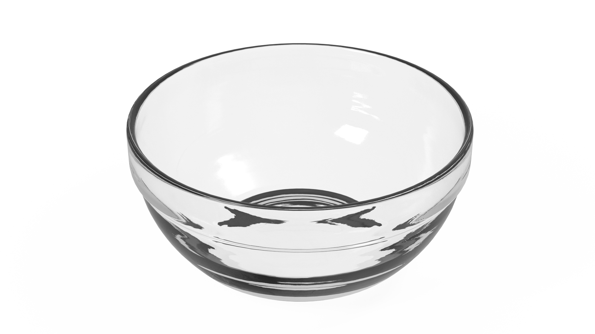 3D model Glass Deep Bowl