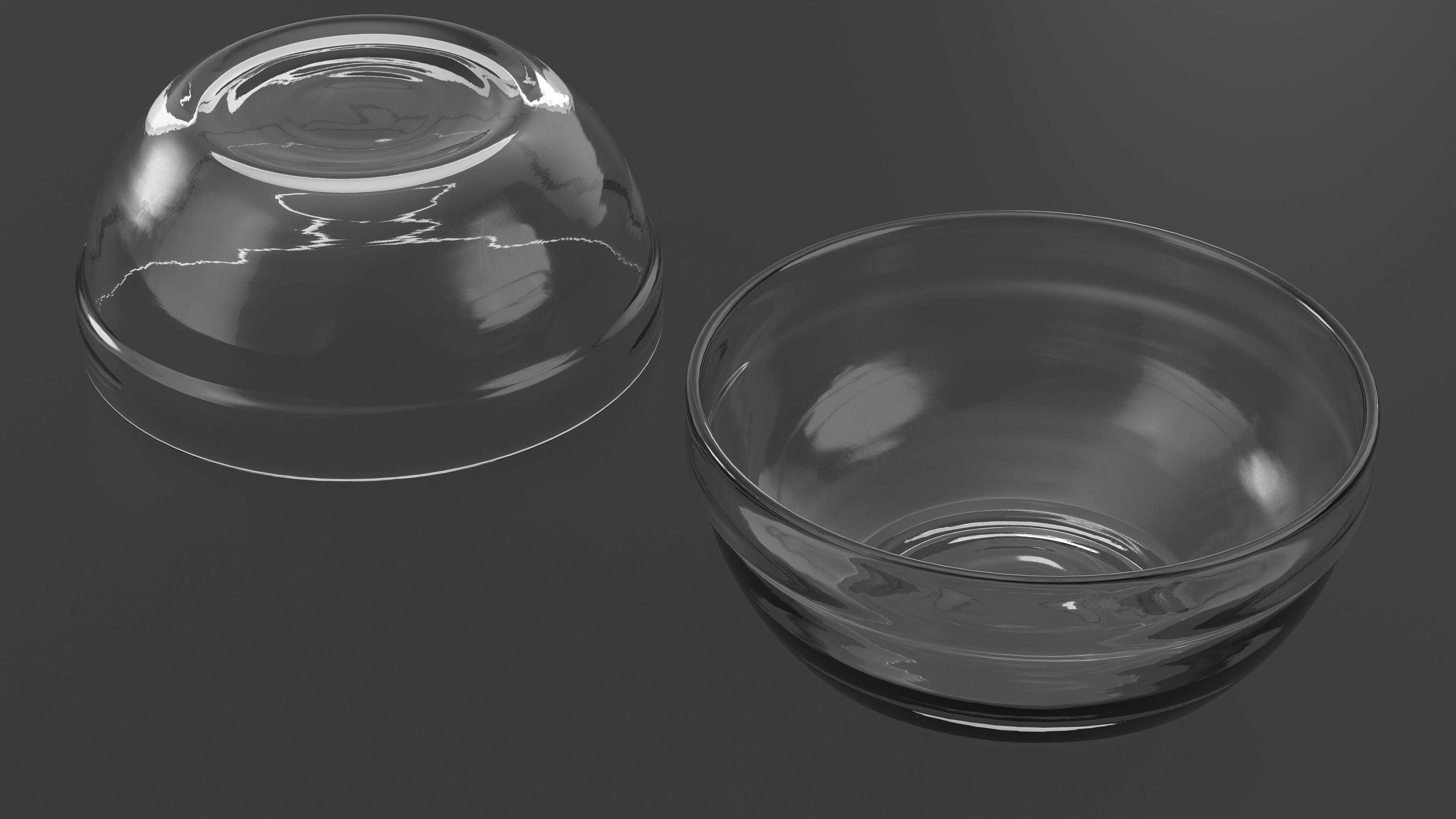 3D model Glass Deep Bowl