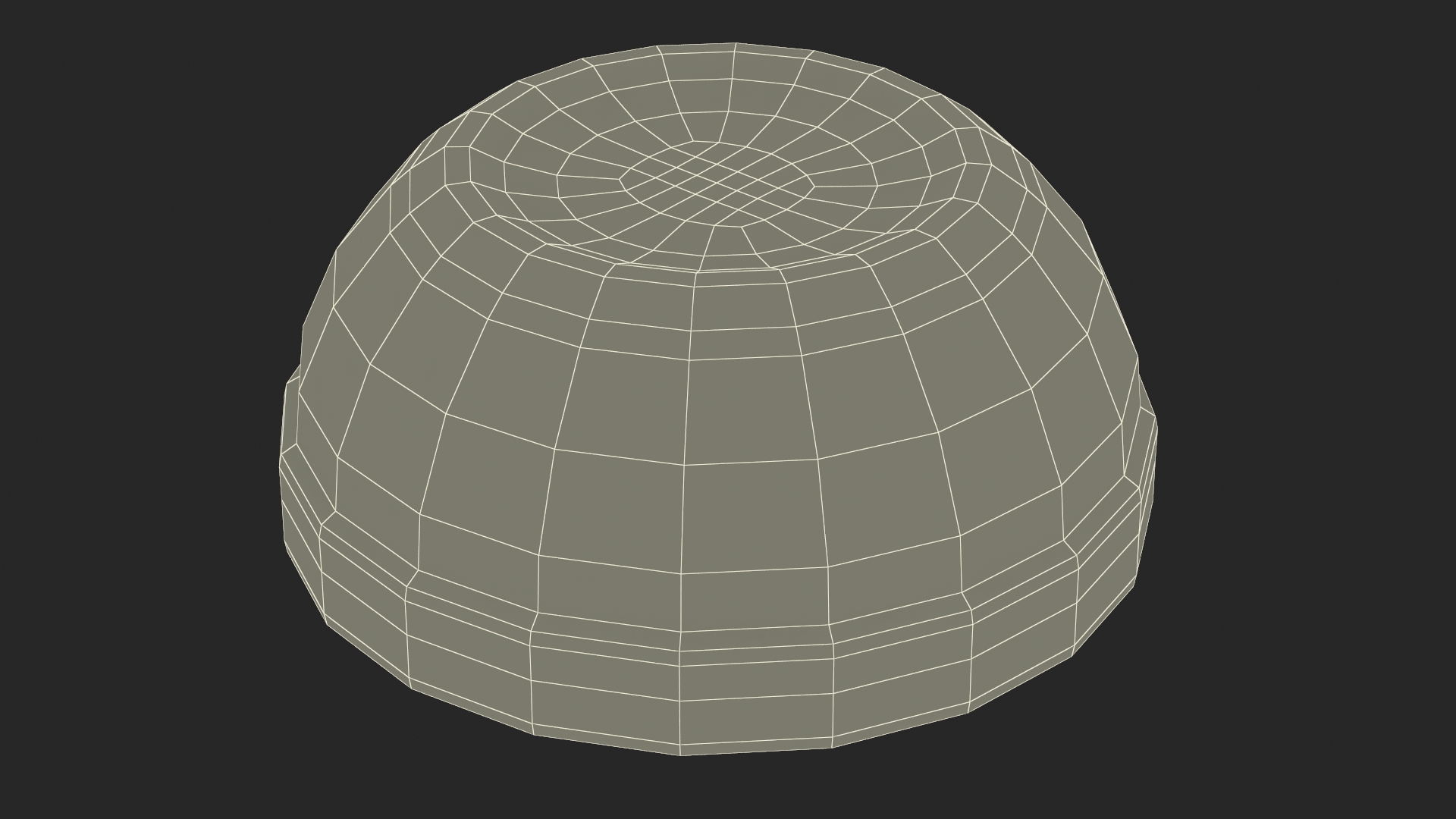 3D model Glass Deep Bowl