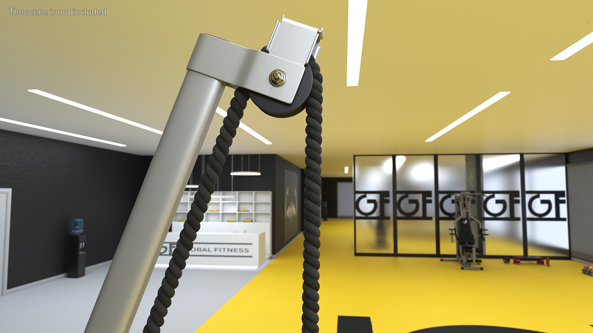 3D model Fitness Rope Trainer