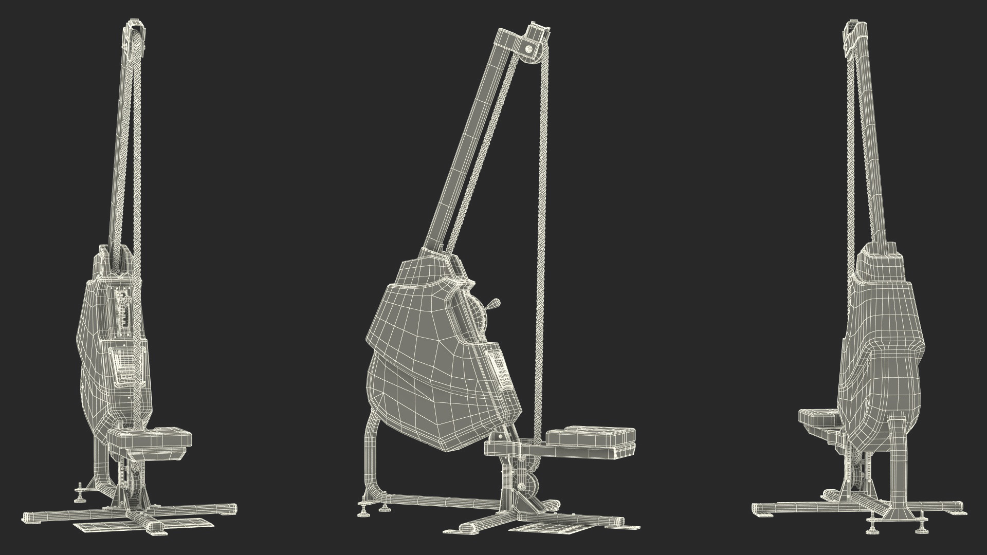 3D model Fitness Rope Trainer