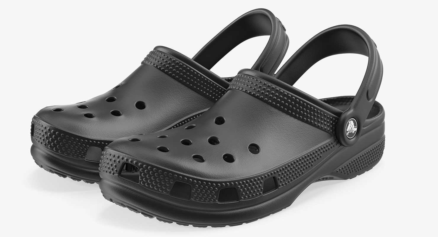Crocs Coast Clog Black 3D