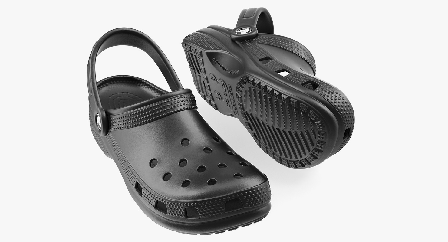 Crocs Coast Clog Black 3D