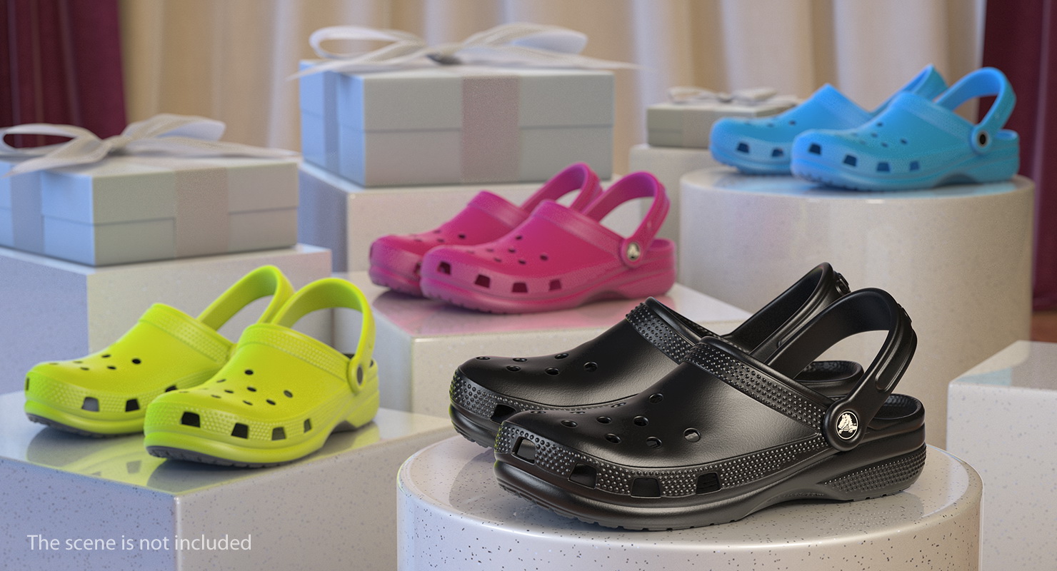 Crocs Coast Clog Black 3D