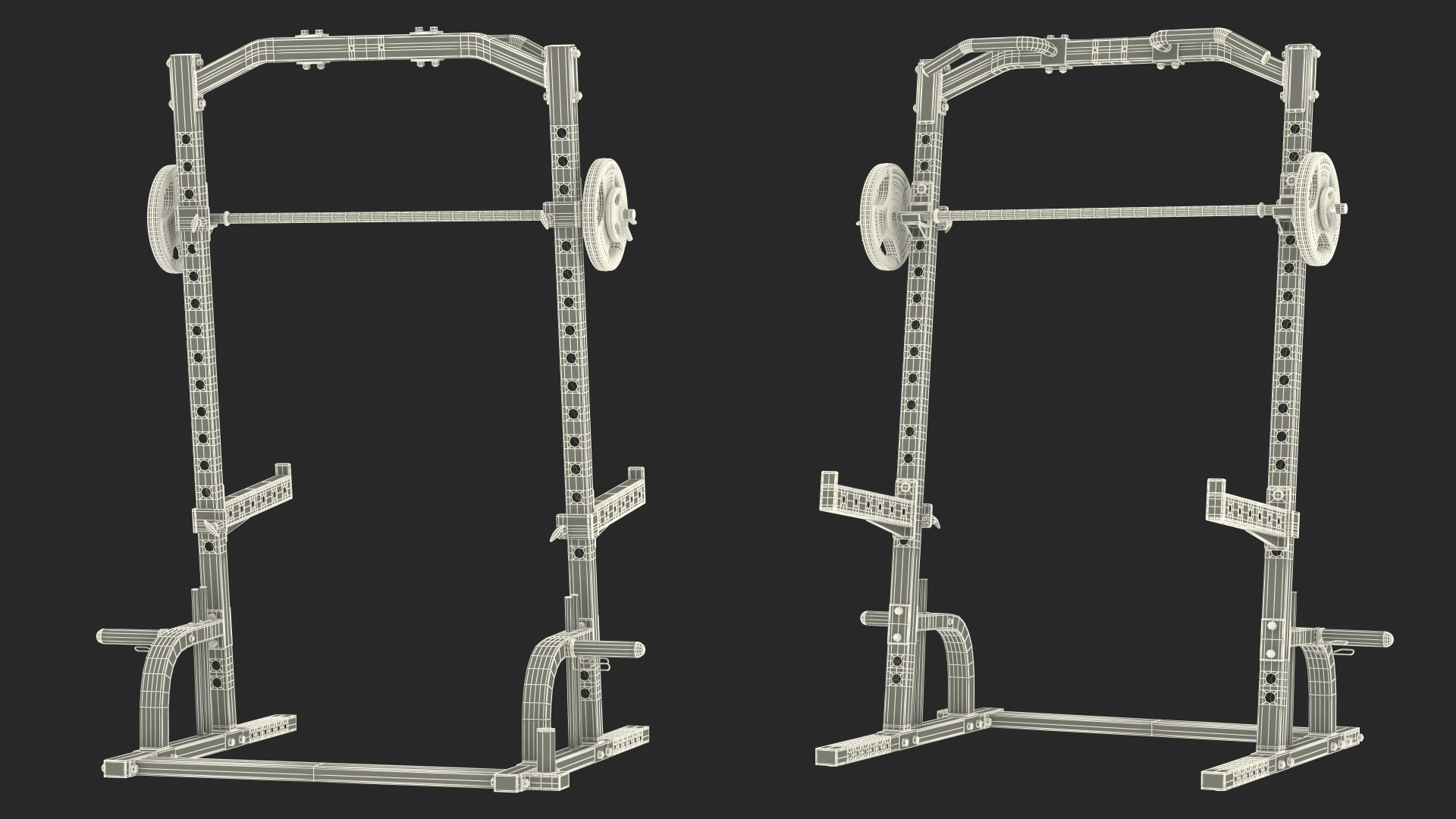 Armortech Half Rack HR33 with SPRI Barbell 3D