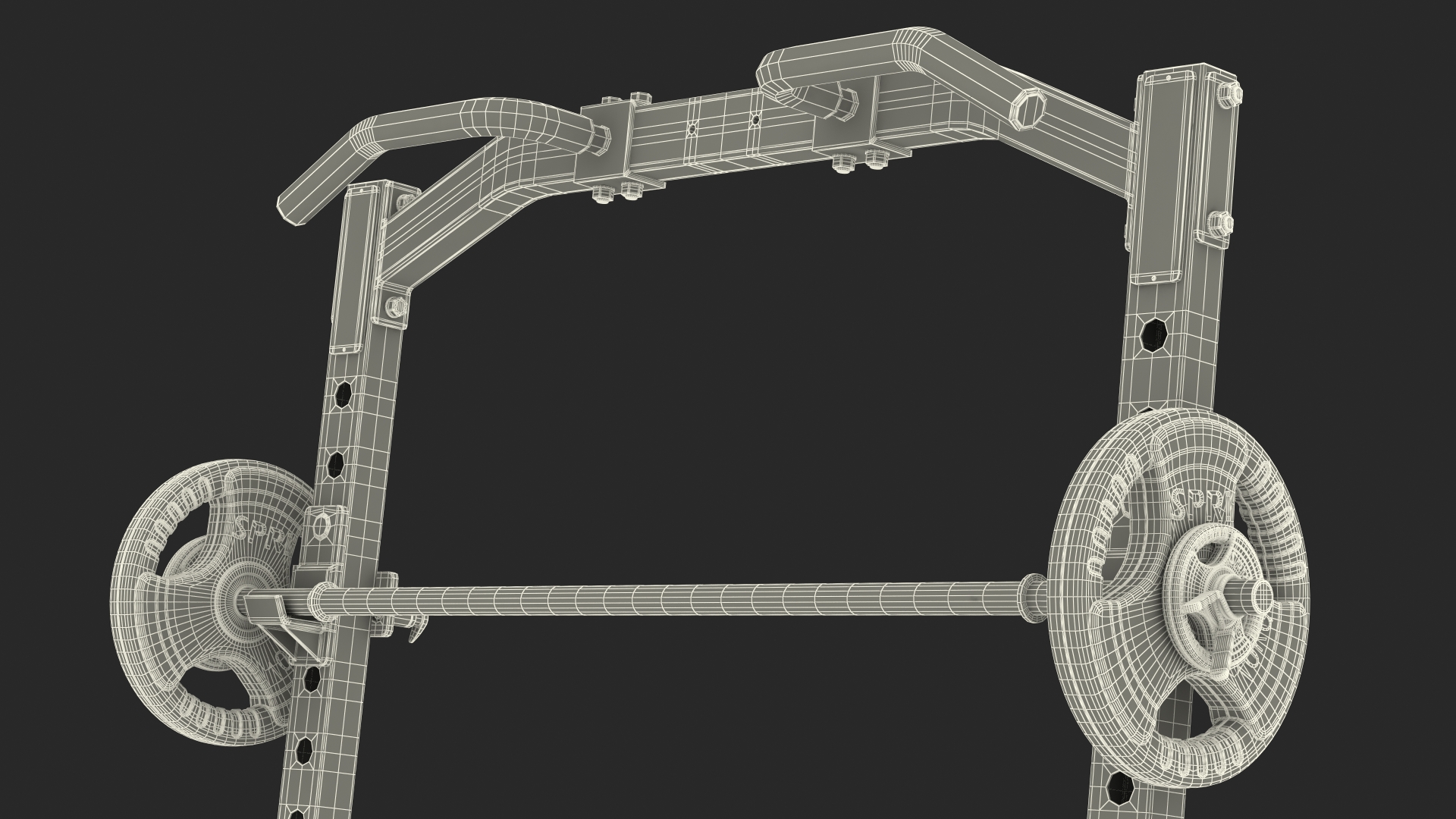 Armortech Half Rack HR33 with SPRI Barbell 3D
