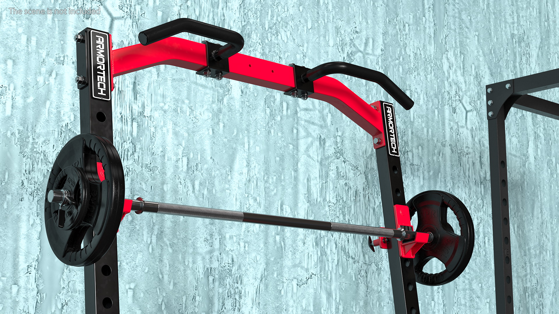 Armortech Half Rack HR33 with SPRI Barbell 3D