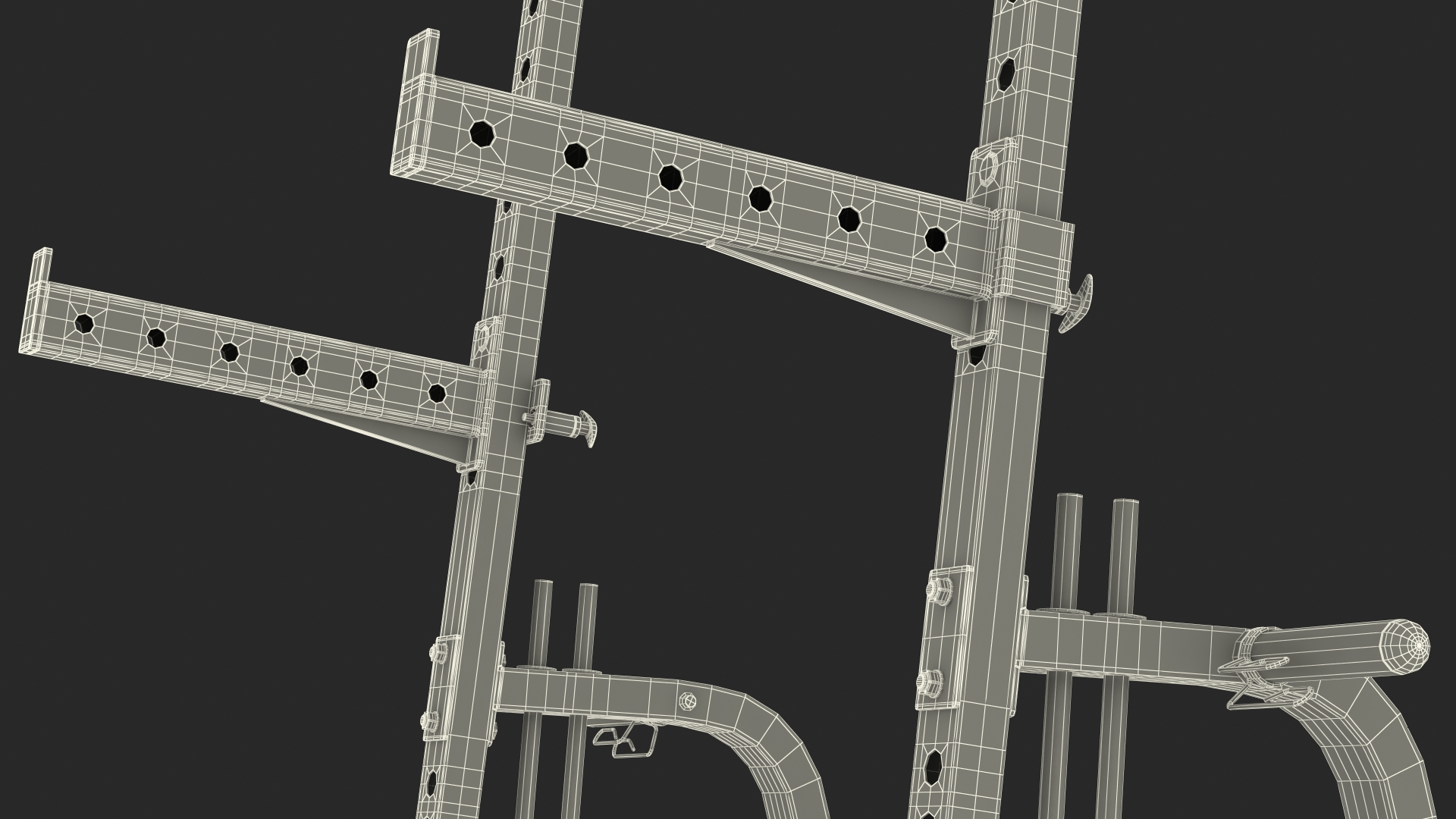 Armortech Half Rack HR33 with SPRI Barbell 3D