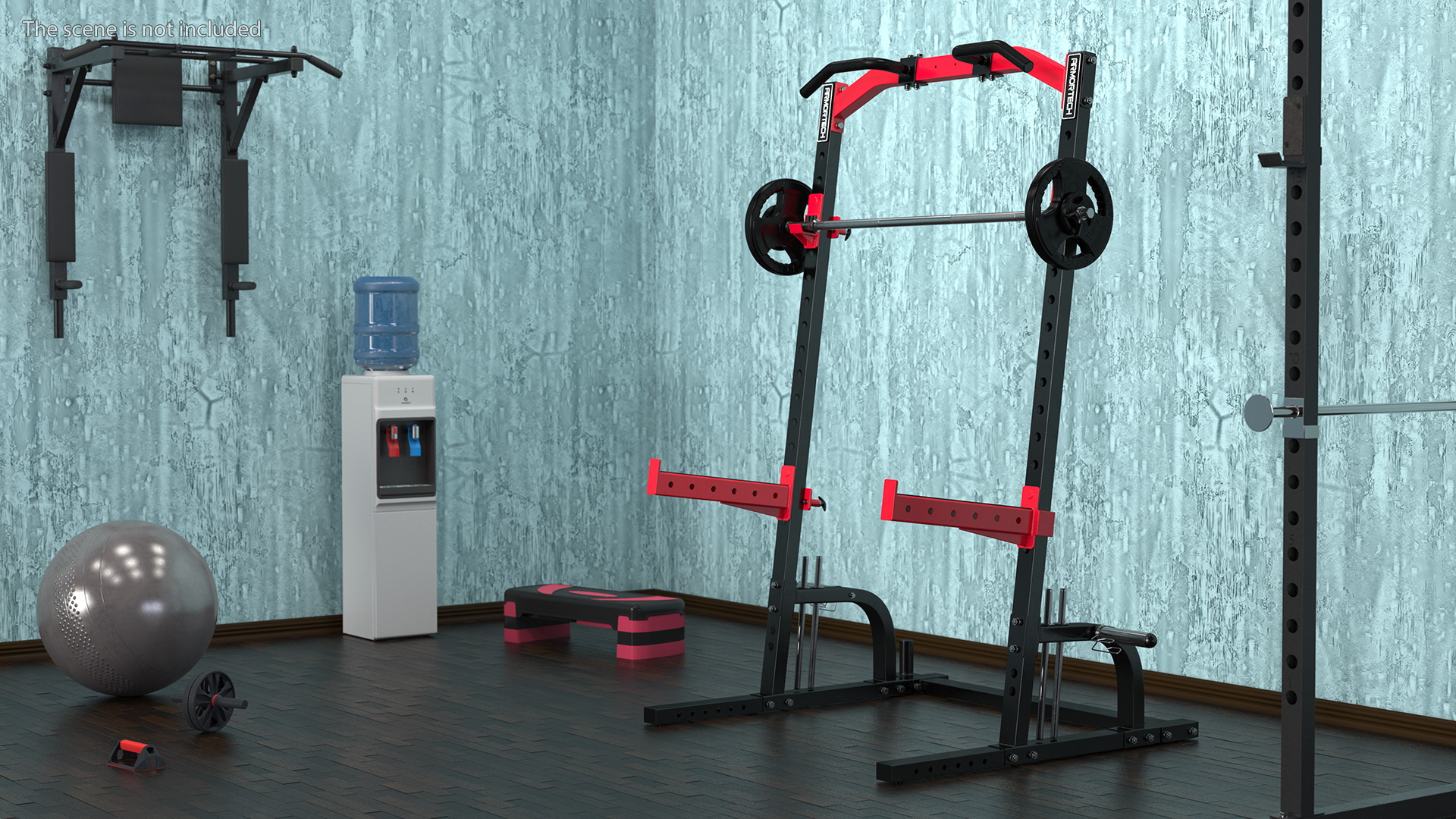 Armortech Half Rack HR33 with SPRI Barbell 3D