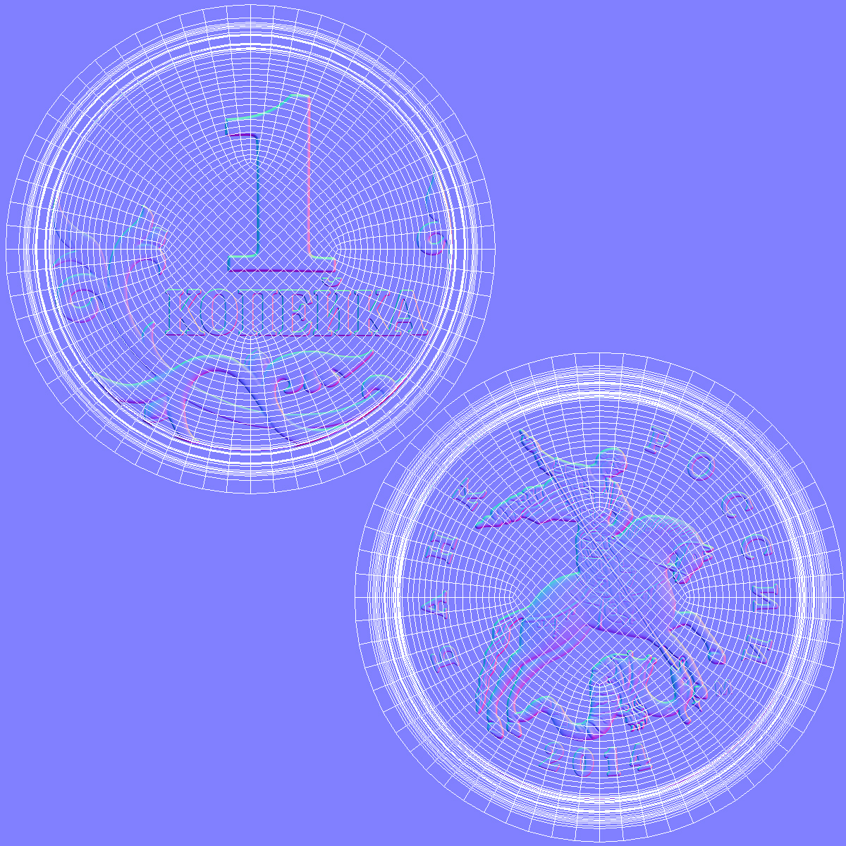 3D model Russian 1 Kopek Coin