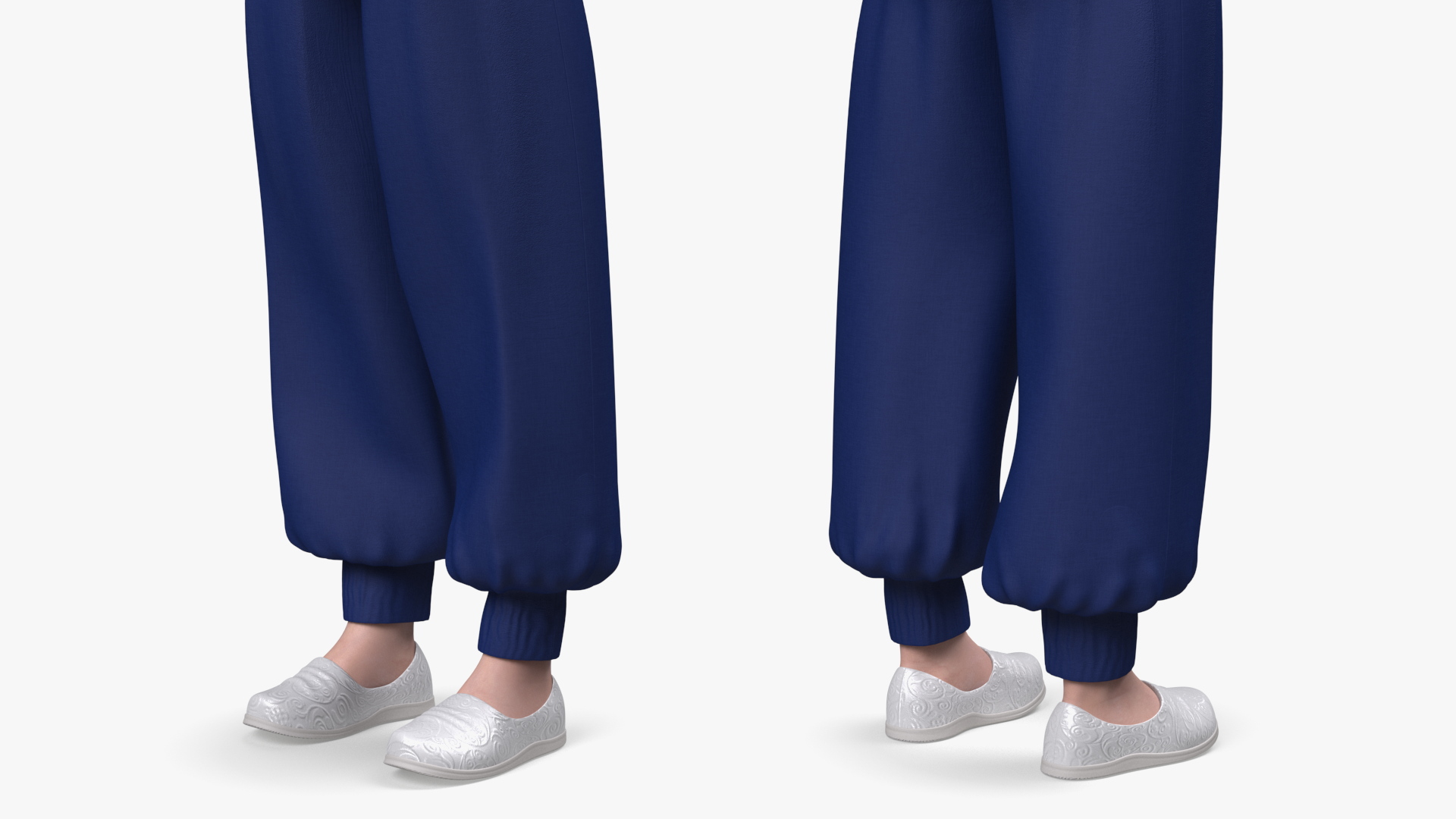 Chinese Girl Child in Traditional Dress in T-Pose 3D model