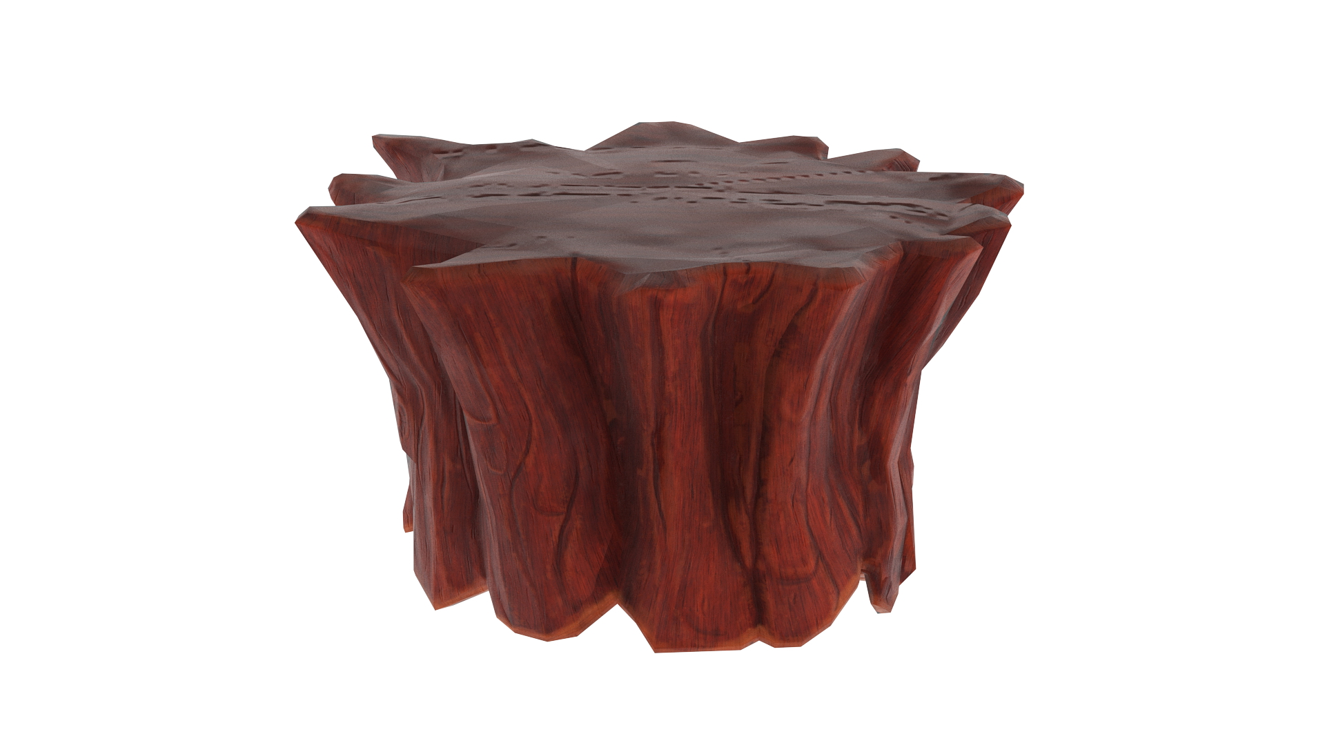 3D model Stump in Hand-Paint Style