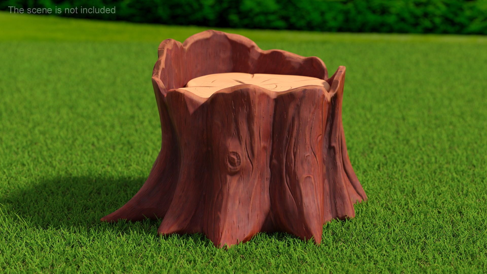 3D model Stump in Hand-Paint Style