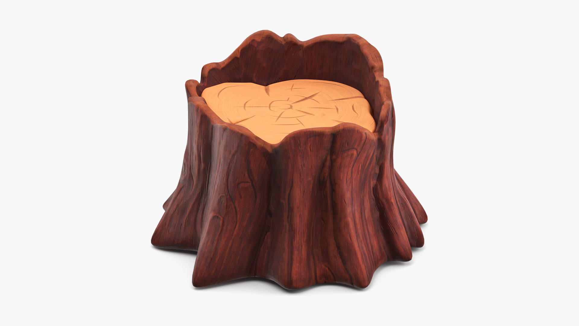 3D model Stump in Hand-Paint Style