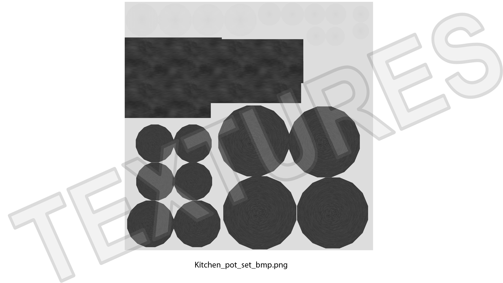 3D Stainless Kitchen Pot Set 6 piece model