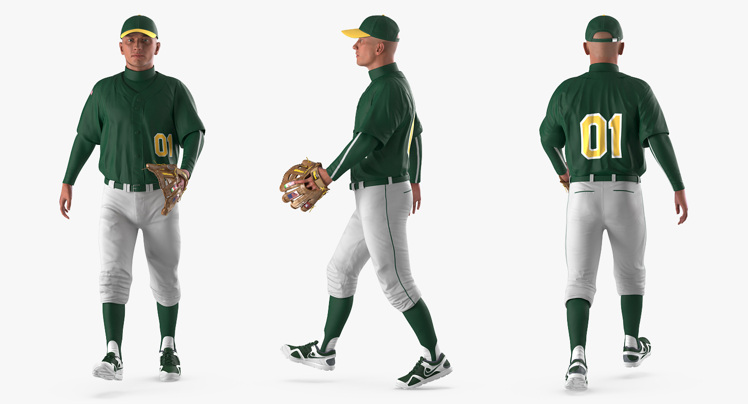 3D model Baseball Player Rigged Generic