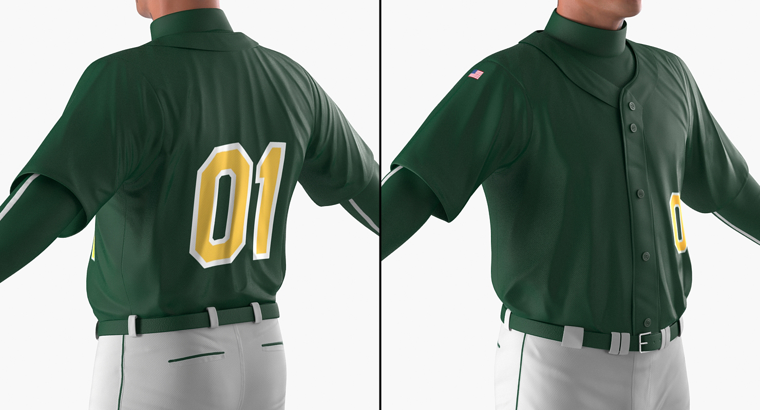3D model Baseball Player Rigged Generic
