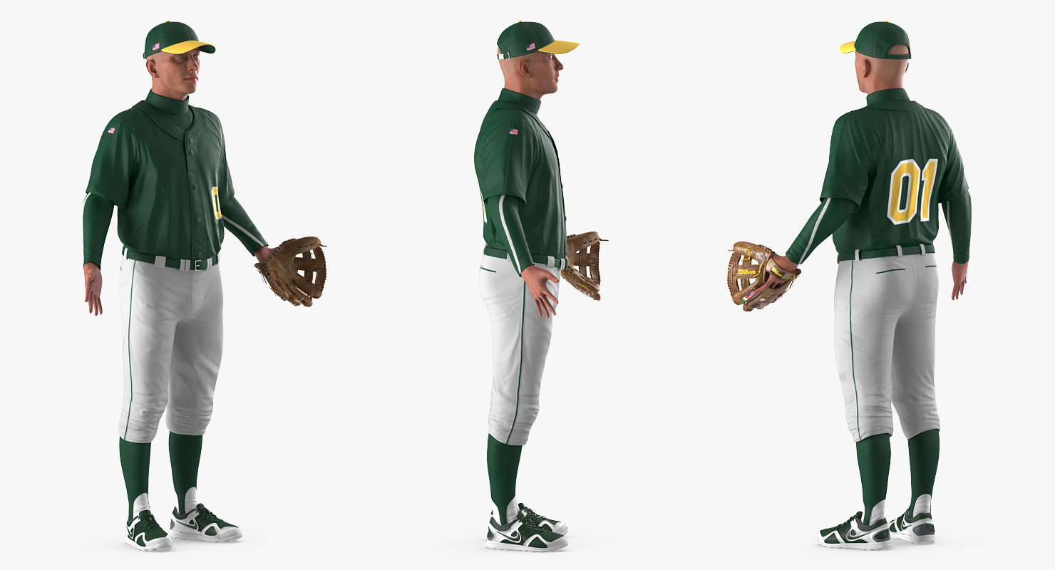 3D model Baseball Player Rigged Generic