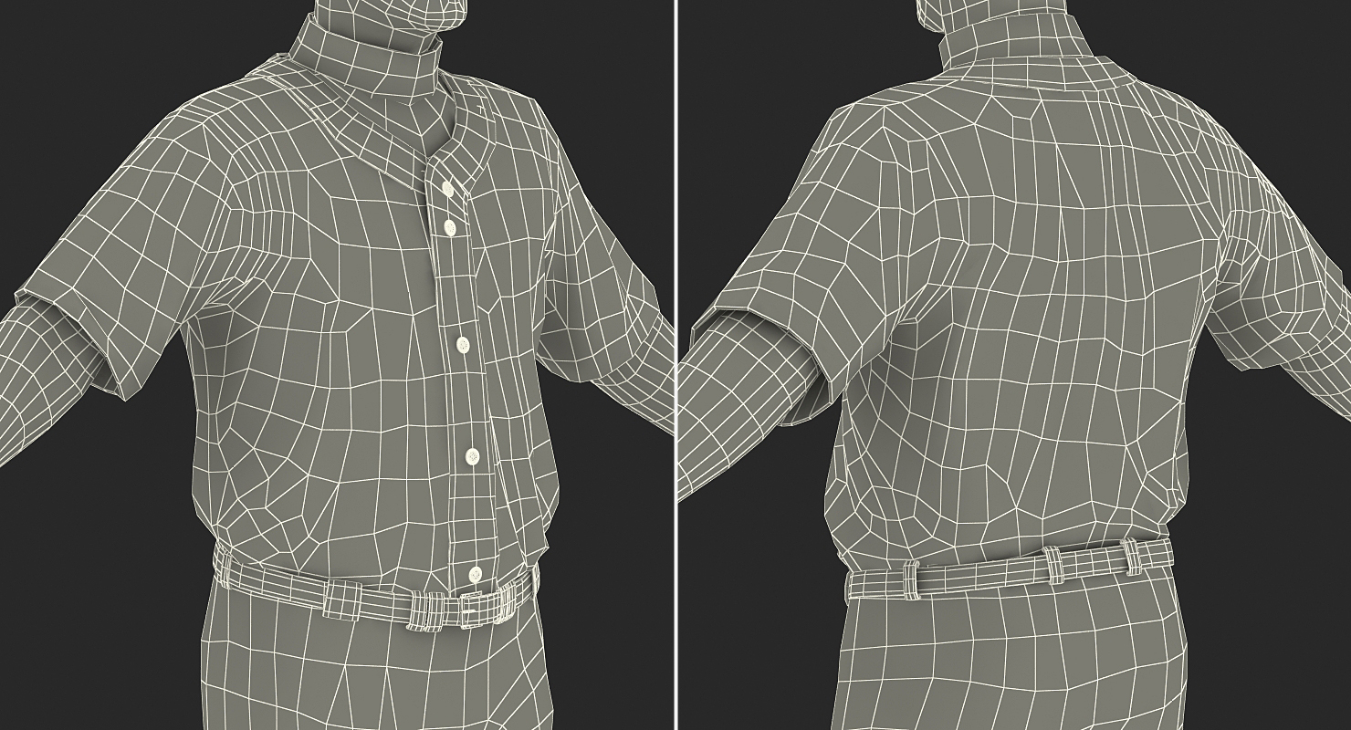 3D model Baseball Player Rigged Generic