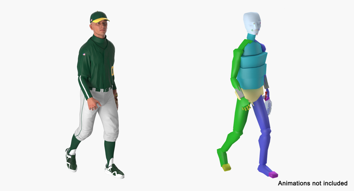 3D model Baseball Player Rigged Generic