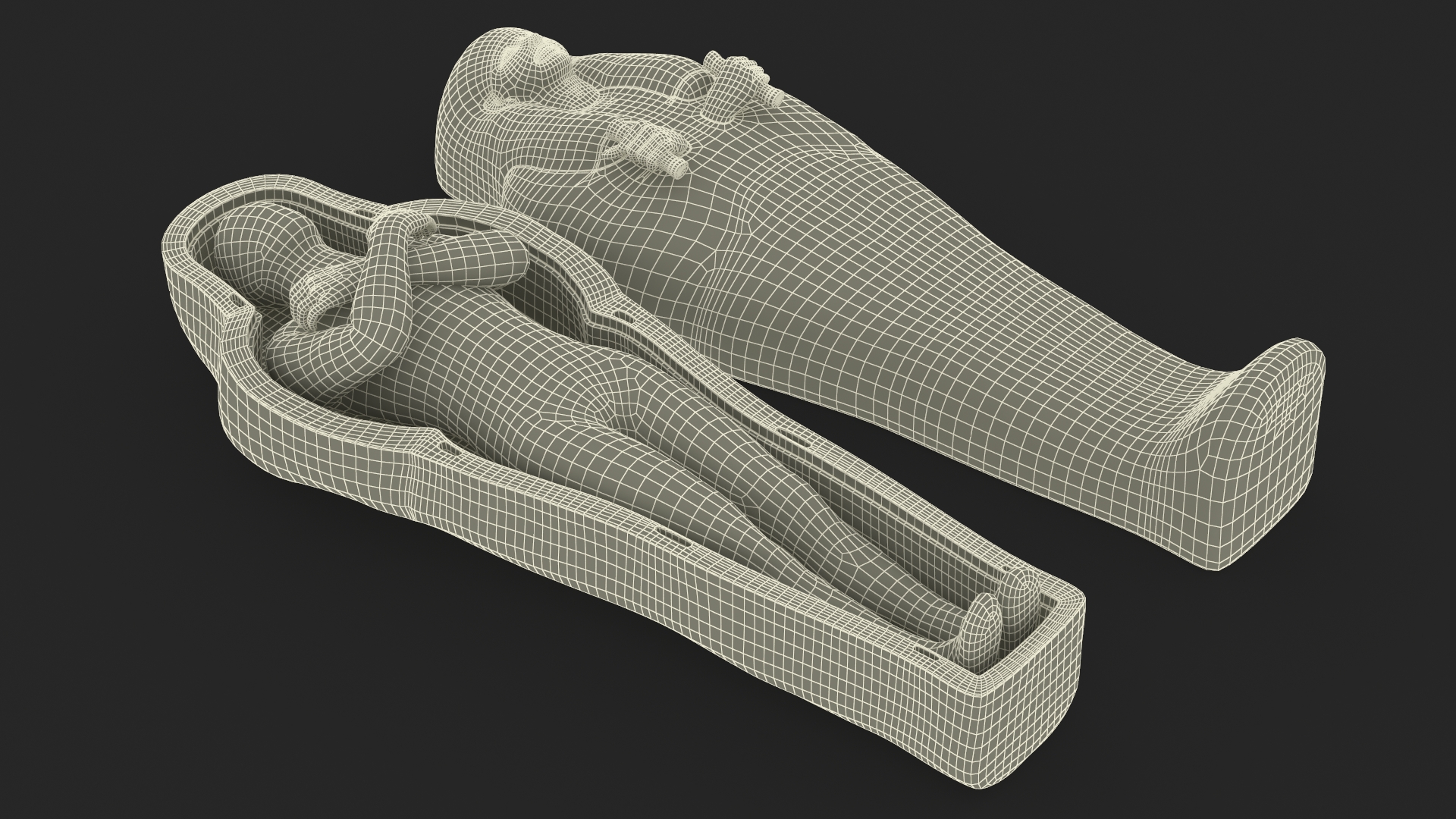 Mummy in the Sarcophagus 3D model