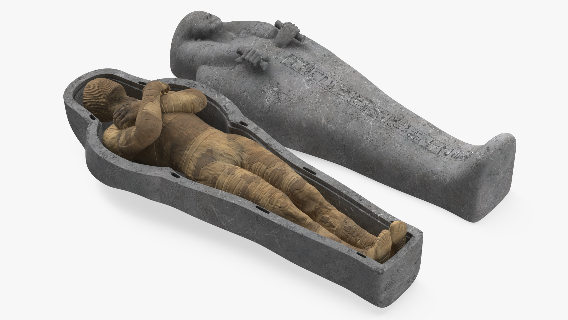 Mummy in the Sarcophagus 3D model