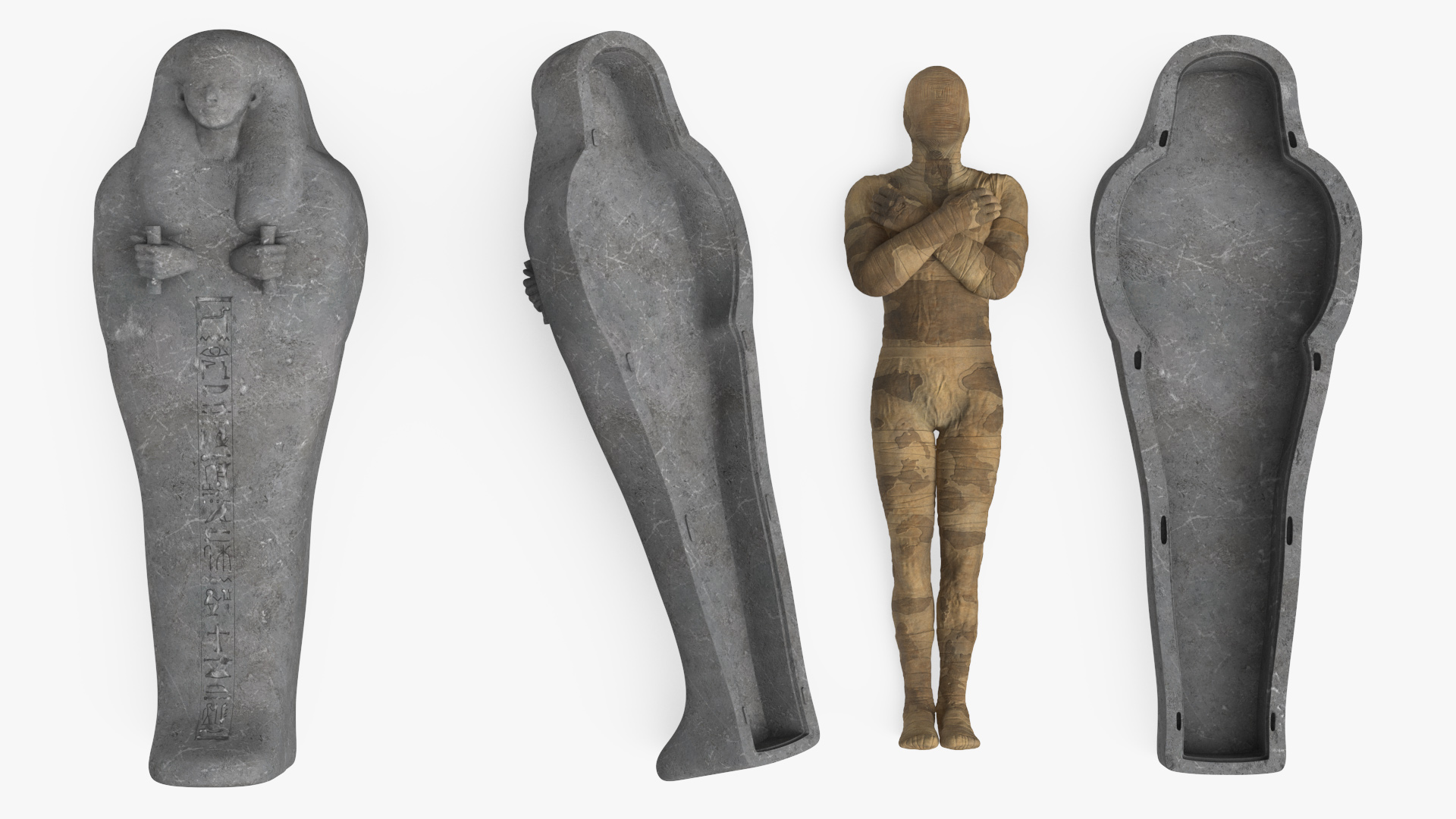Mummy in the Sarcophagus 3D model