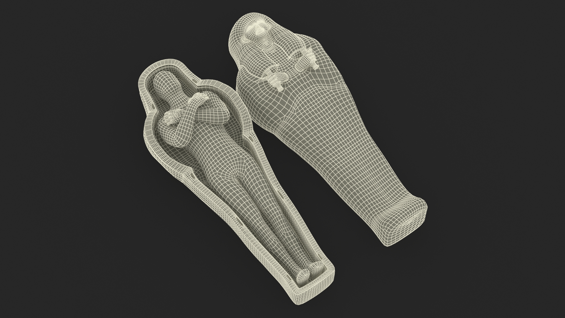 Mummy in the Sarcophagus 3D model