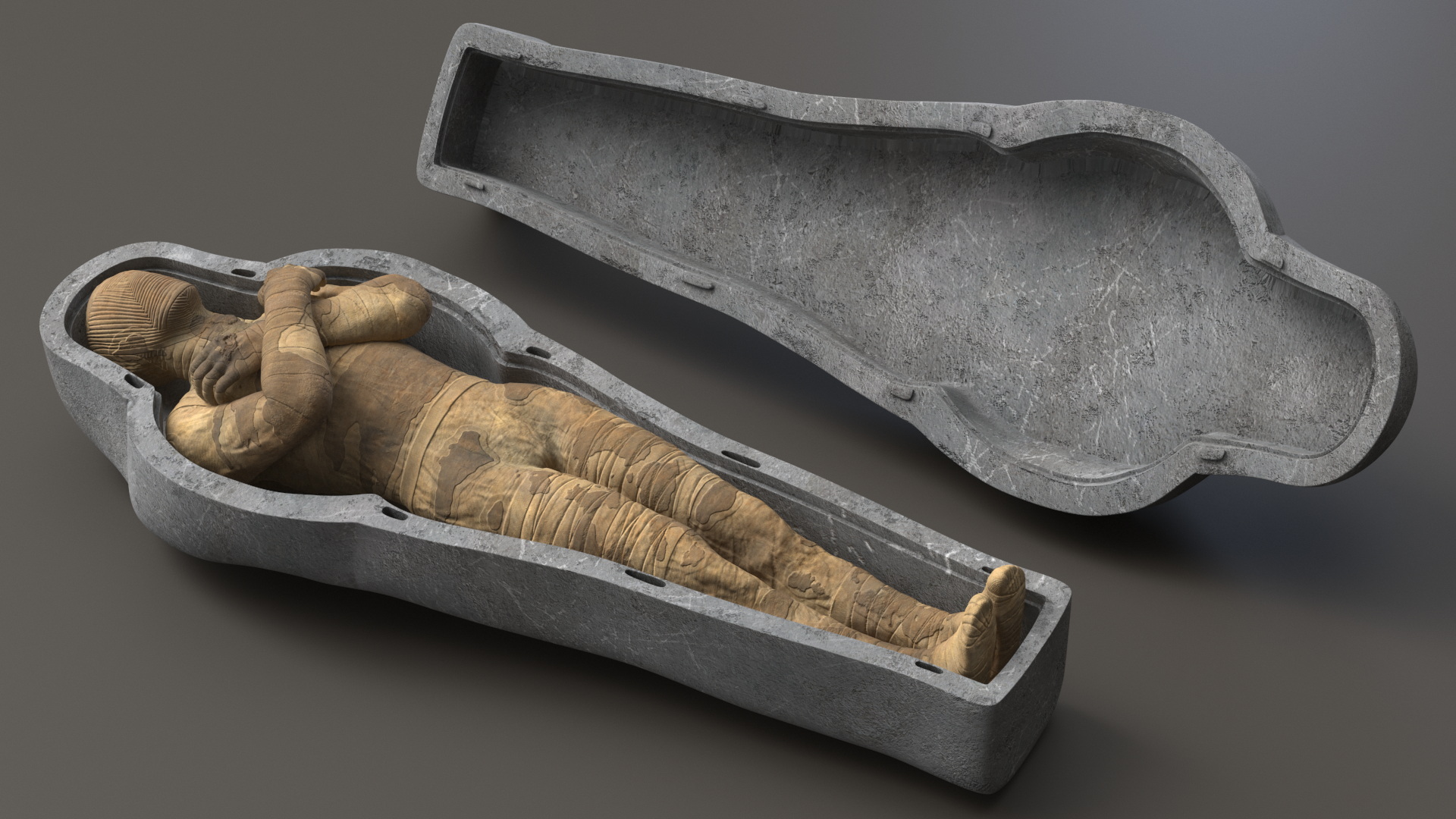 Mummy in the Sarcophagus 3D model