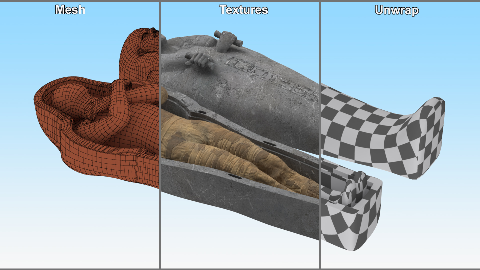 Mummy in the Sarcophagus 3D model