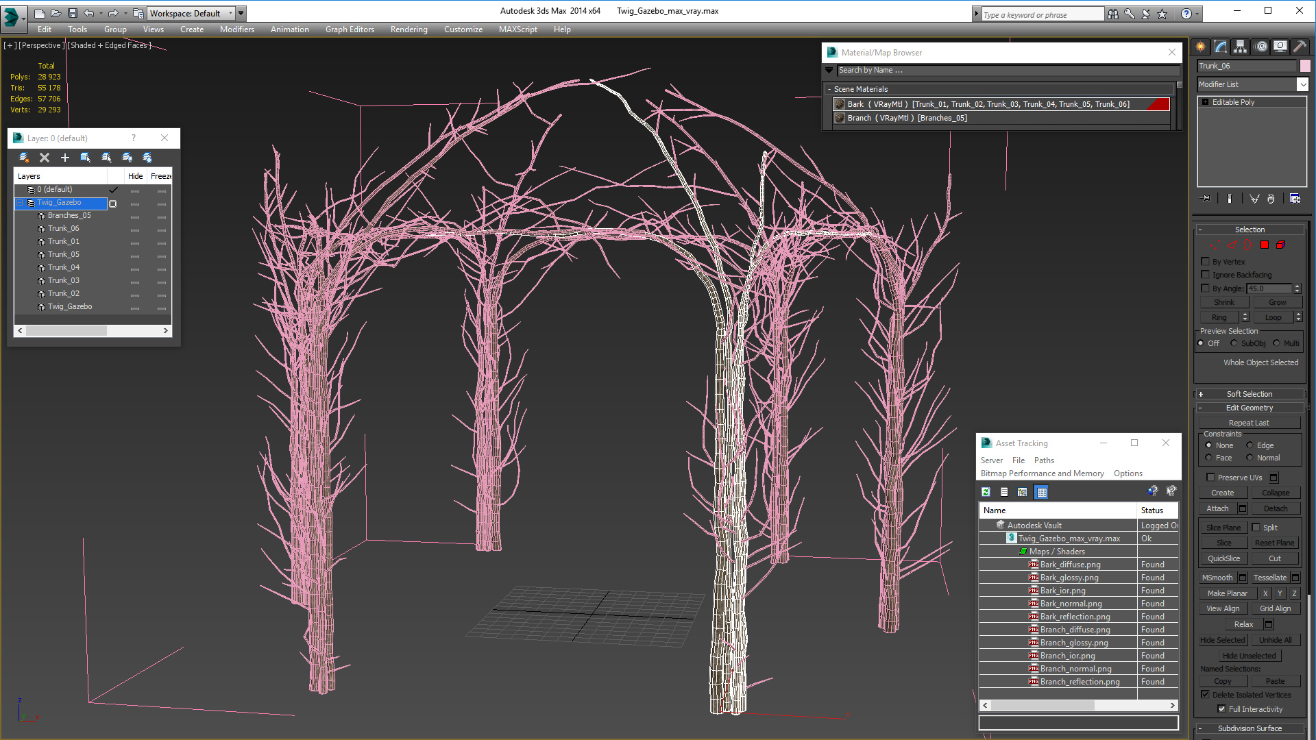 3D Twig Gazebo