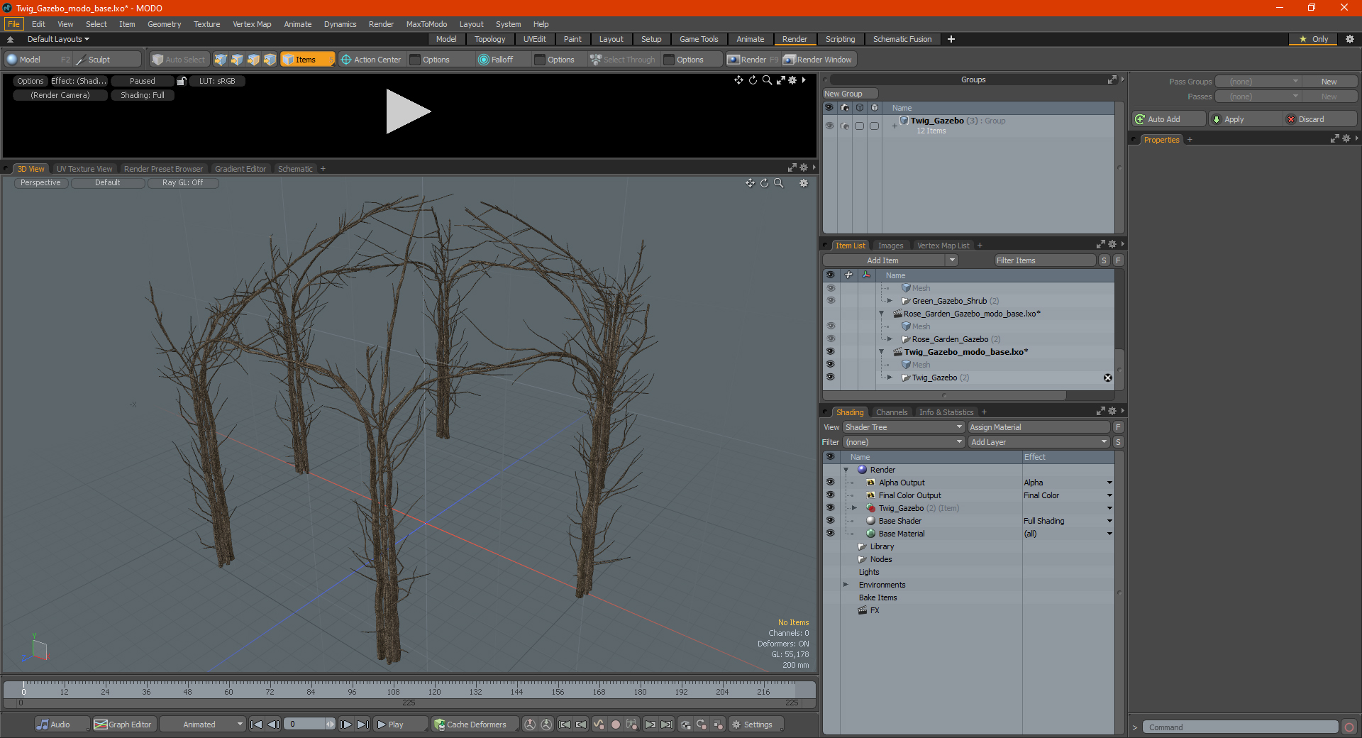 3D Twig Gazebo