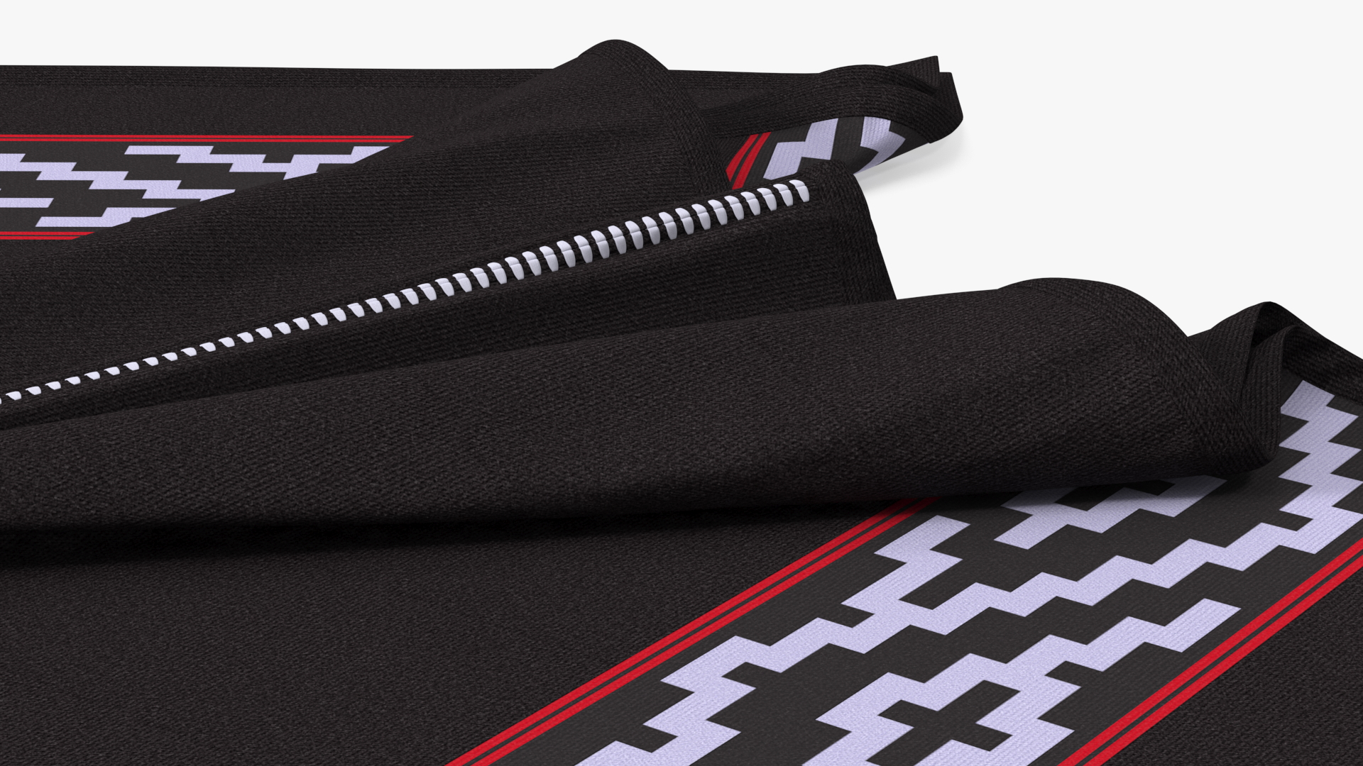 3D model Woolen Black Poncho Lying