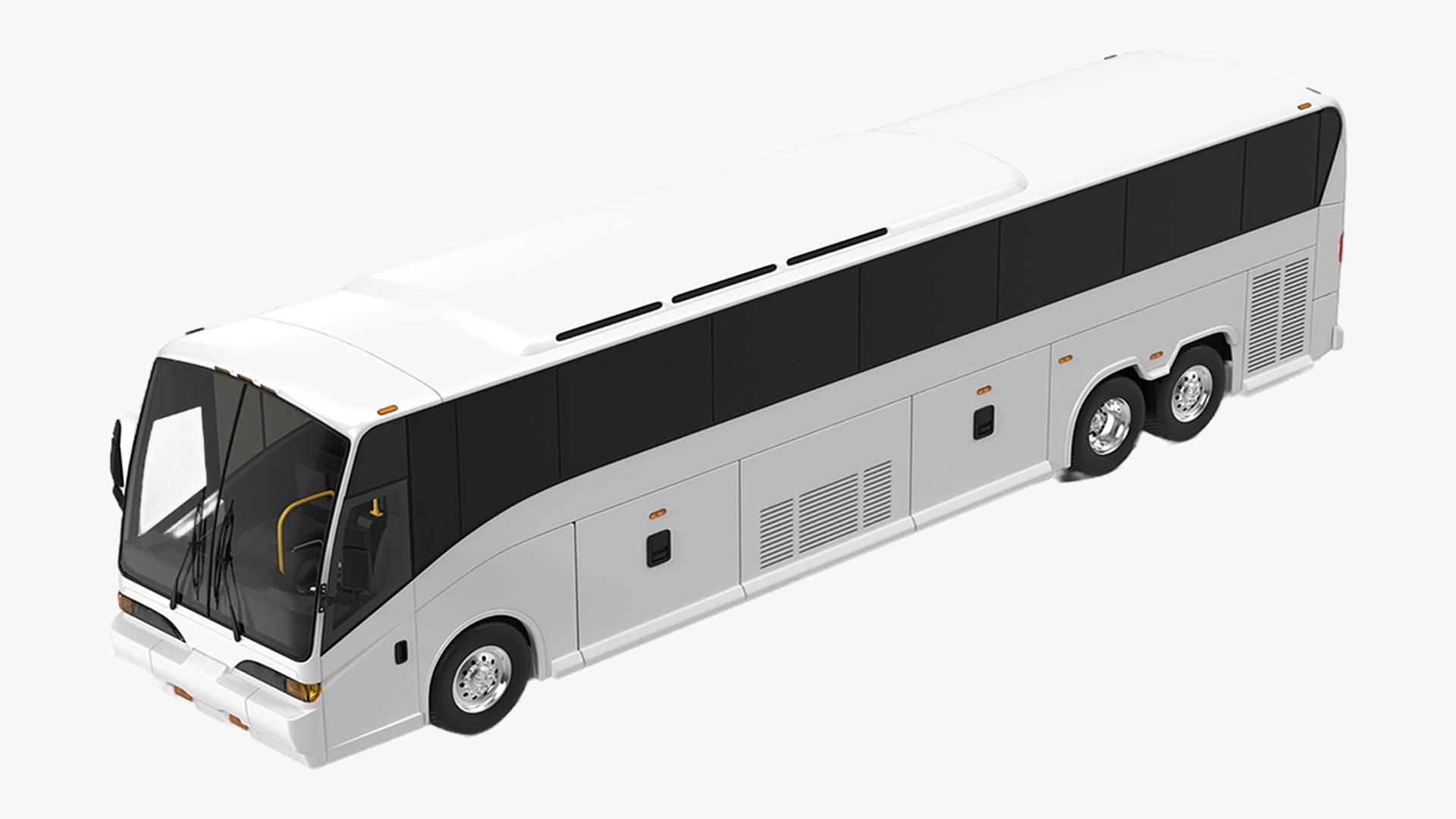 Charter Bus Rigged for Maya 3D