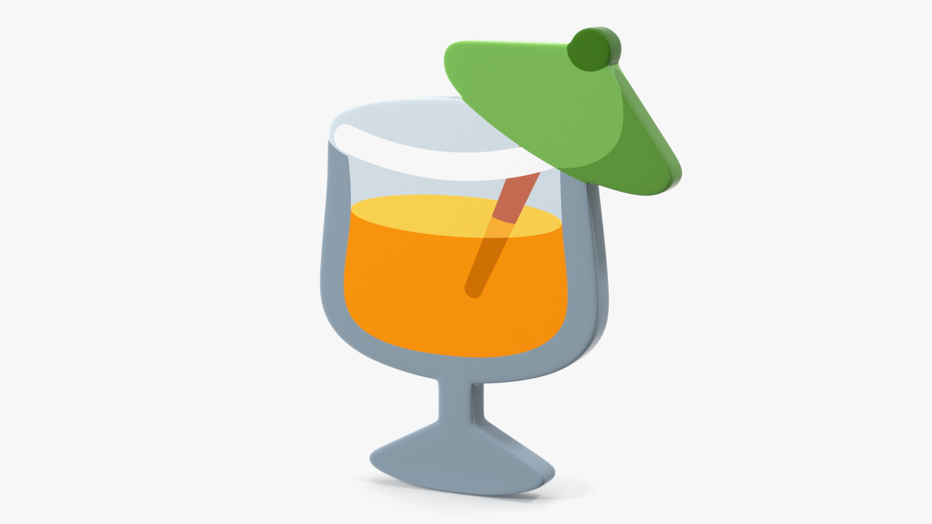 3D model Tropical Drink Emoji