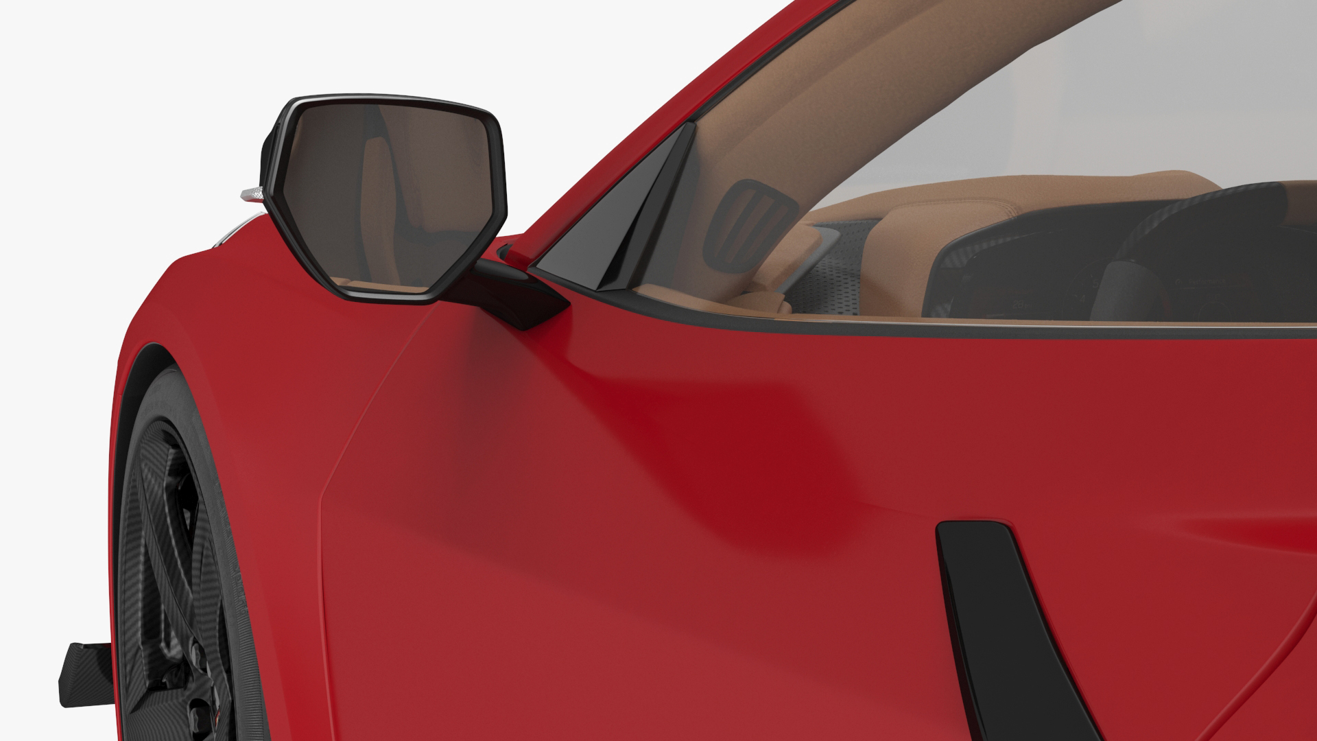 Chevy Corvette Z06 2023 Cabriolet Red 3D